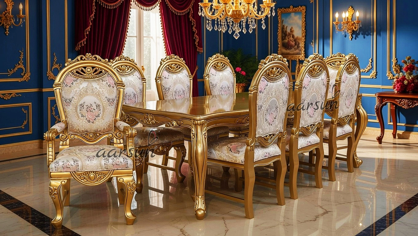 Victorian- Classical 8 seater Dining Set