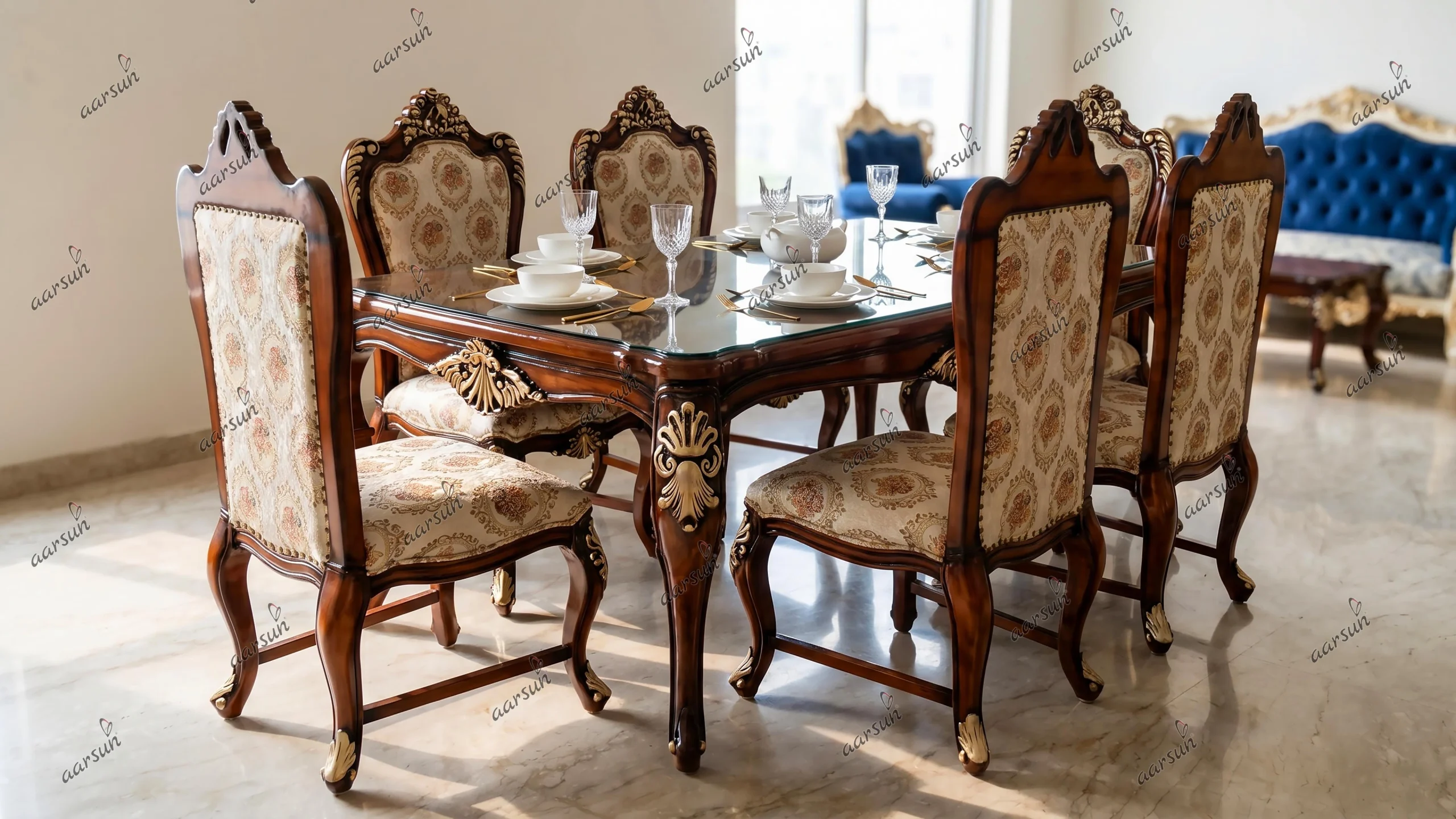 6 Seater Royal Dining Set