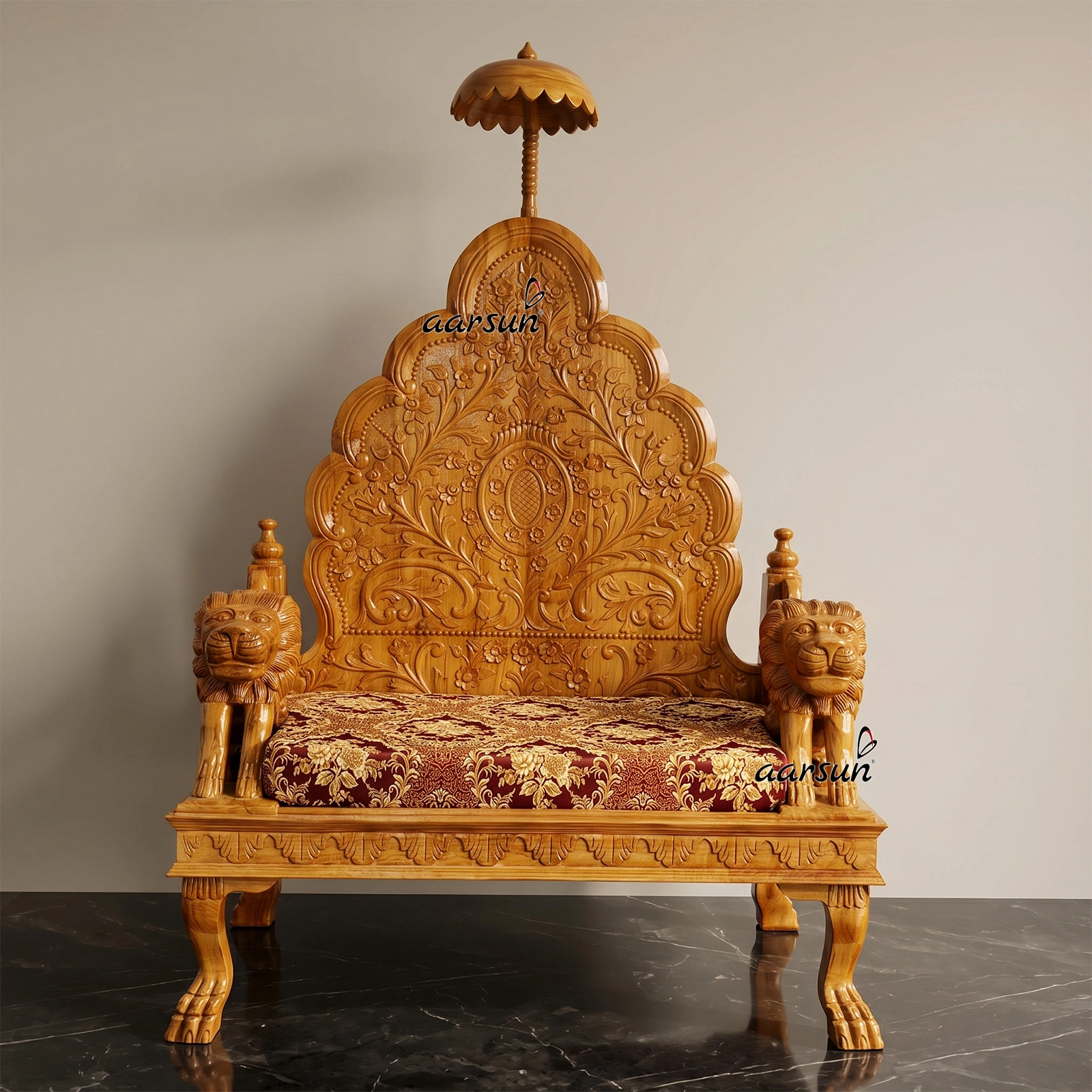 Traditional Guru Ji Chair with Canopy