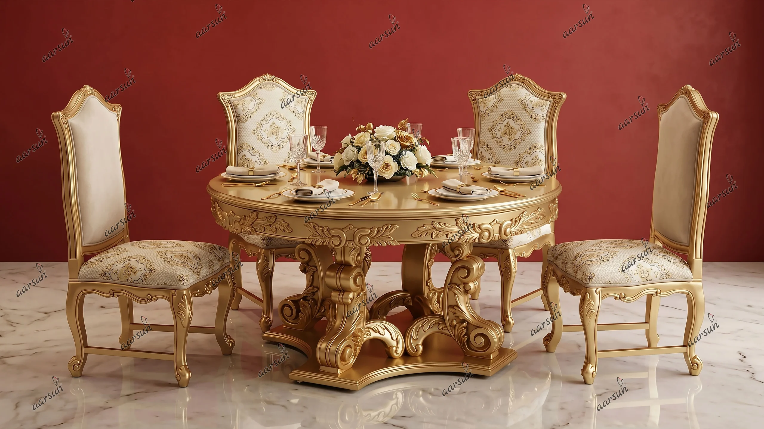 Amazing Luxurious Round Dining Table at Factory Price