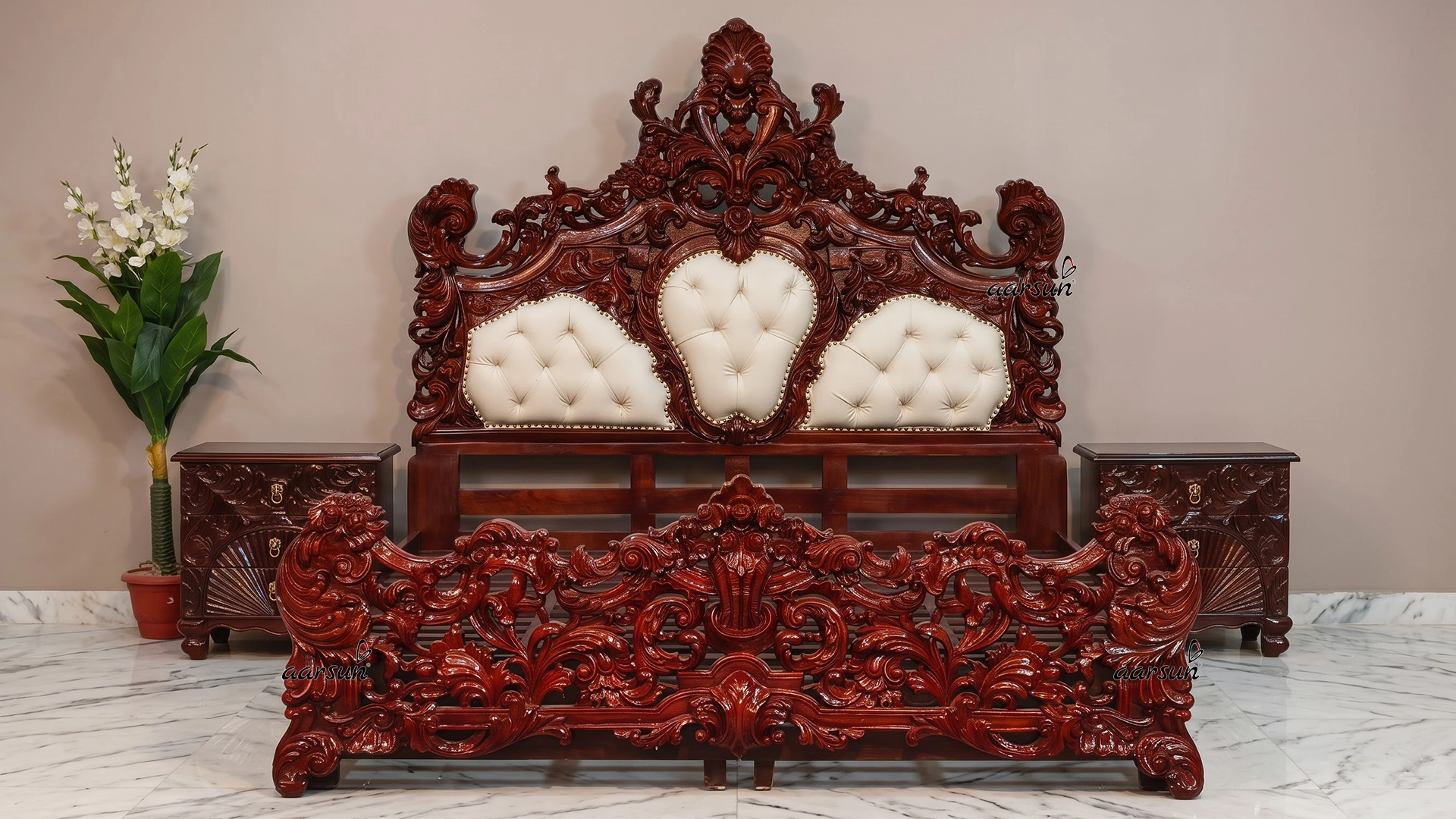 Wooden Bedroom Furniture, Wooden Royal Bedroom furniture, wooden luxurious bedroom furniture, latest style bedroom furniture, wooden latest furniture, bedroom furniture designs