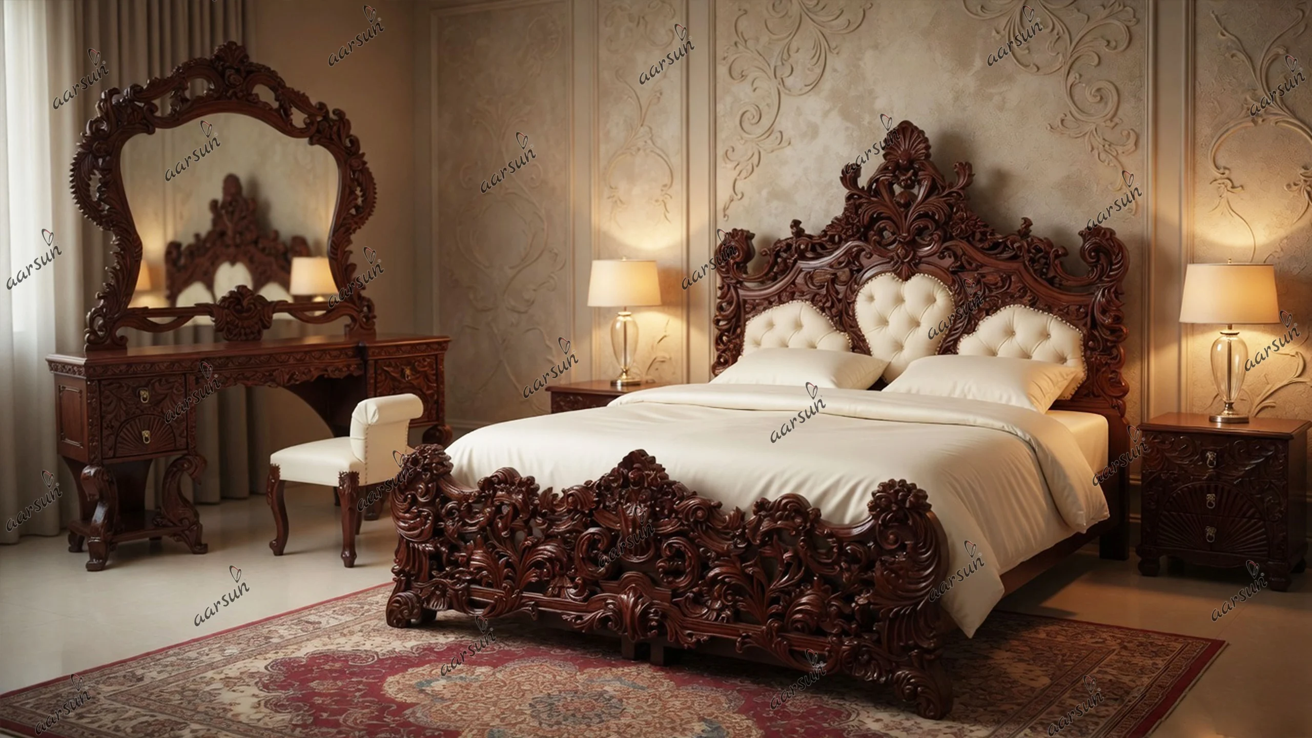 wooden bedroom furniture, wooden royal bedroom furniture, wooden luxurious bedroom furniture, latest style bedroom furniture, wooden latest furniture, bedroom furniture designs