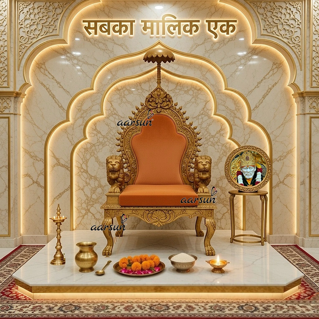 Lion Design Guru Ji Chair (Sai Baba ji Singhasan)
