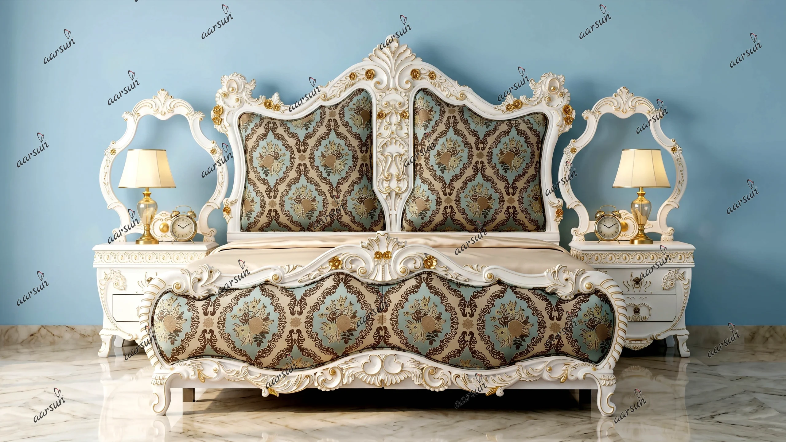 Stylish Bed Design For a Royal Bedroom