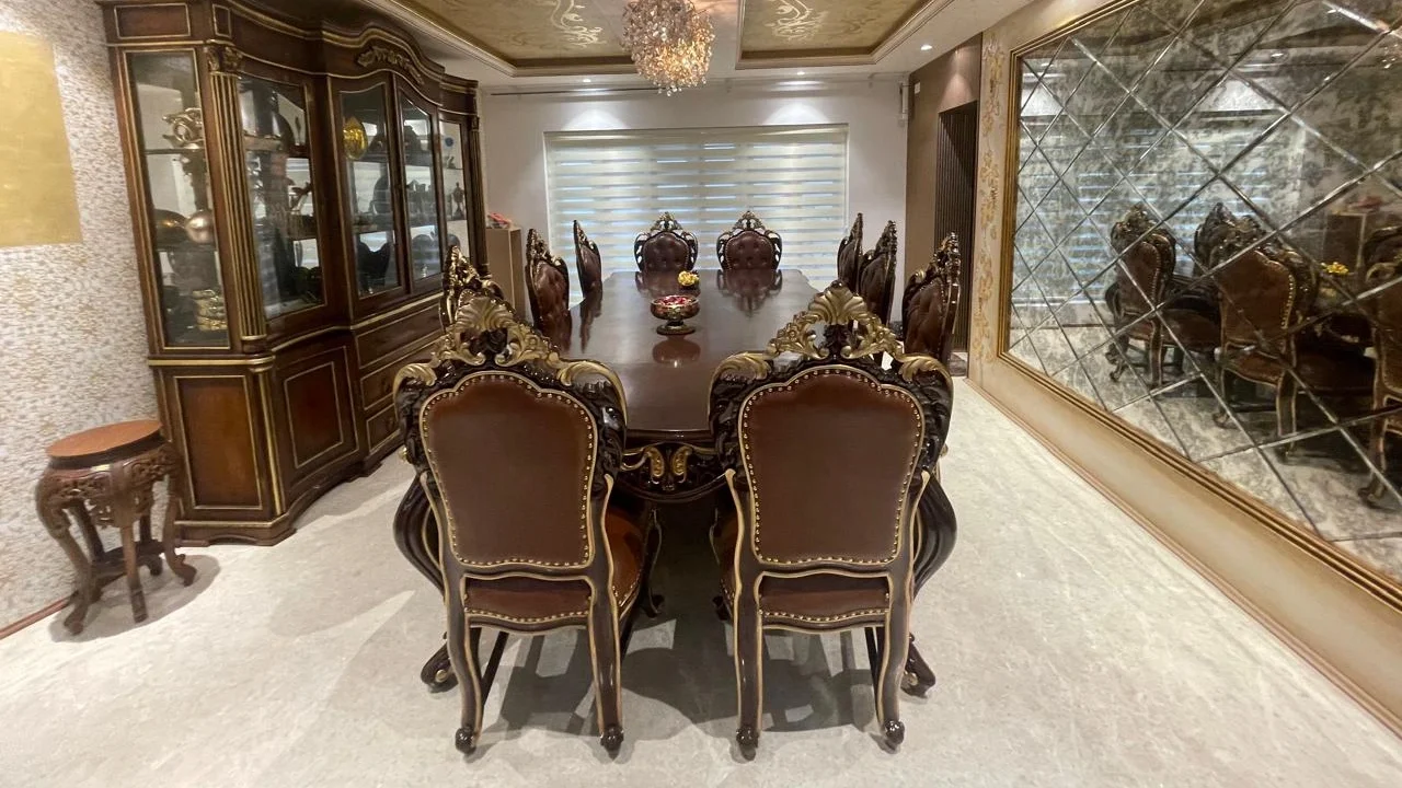 Traditional Classic Wooden Handicrafted Dining Set