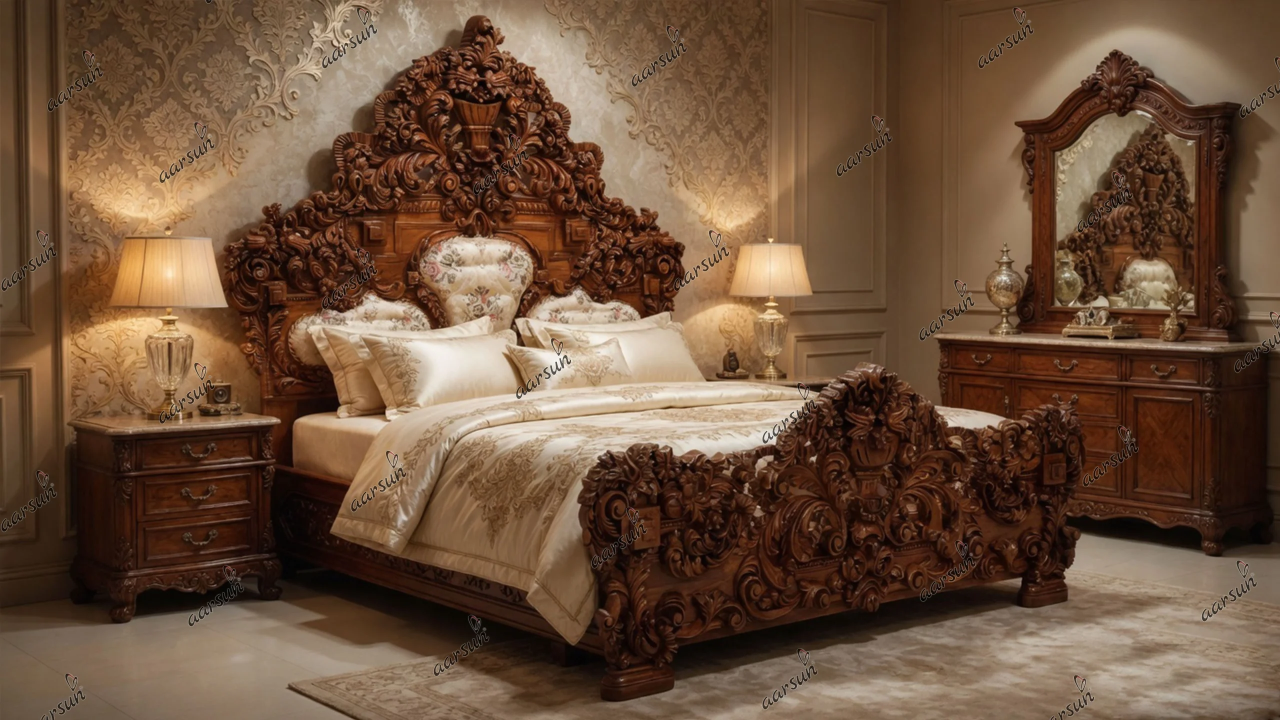 unique design wooden bed top woodworking craftsmen Aarsun