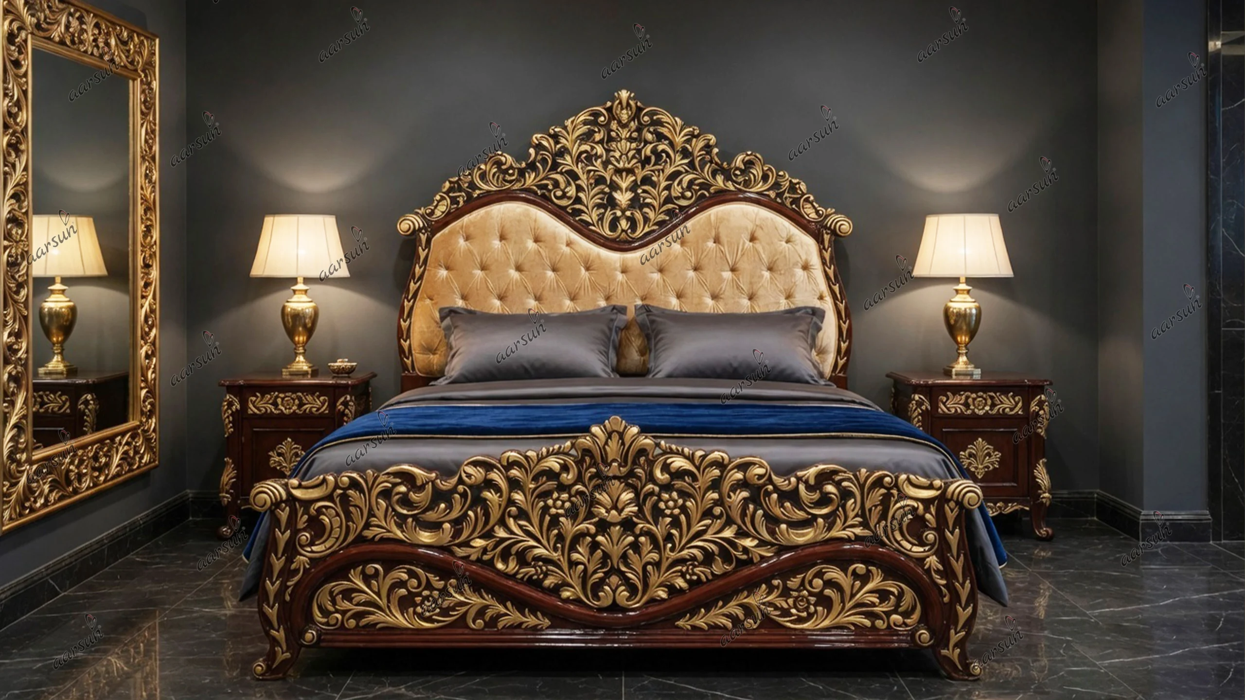 exclusive designer bed for royal homes