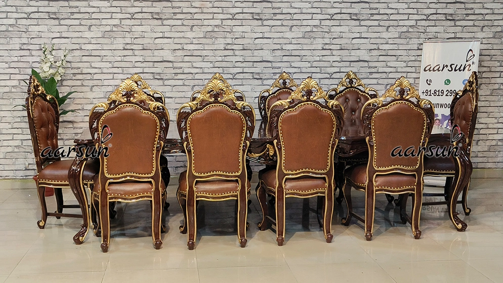 Hand-Carved Dining Set for a Dining Room - Image 12