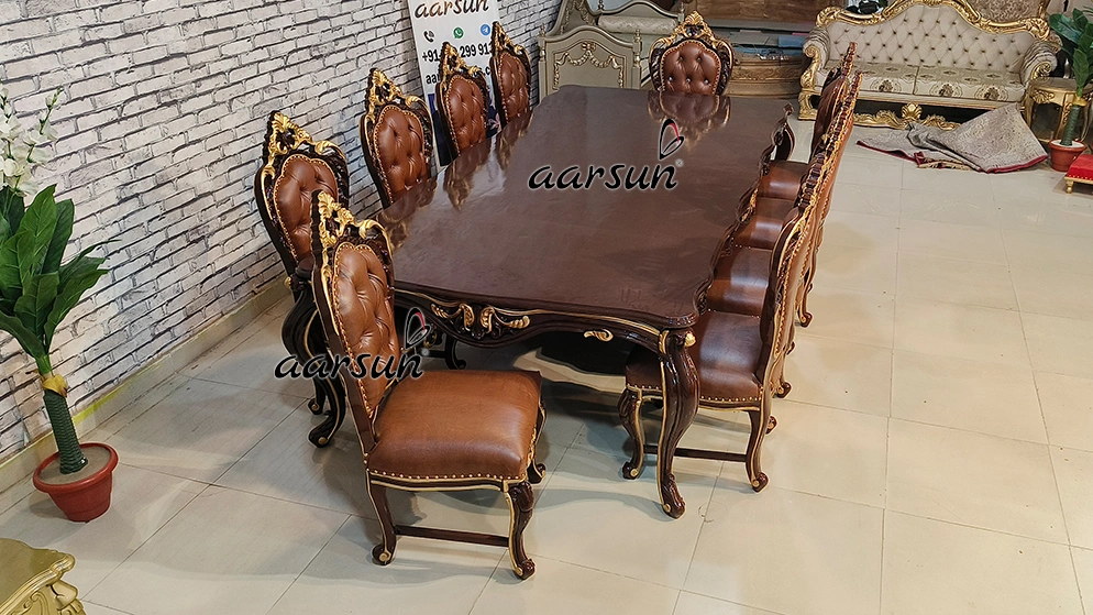 Hand-Carved Dining Set for a Dining Room - Image 13