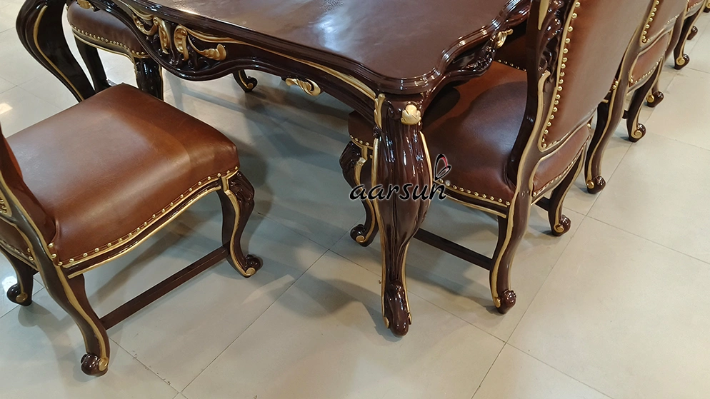 Hand-Carved Dining Set for a Dining Room - Image 15