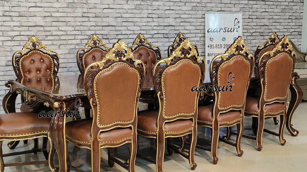 Hand-Carved Dining Set for a Dining Room - Image 7