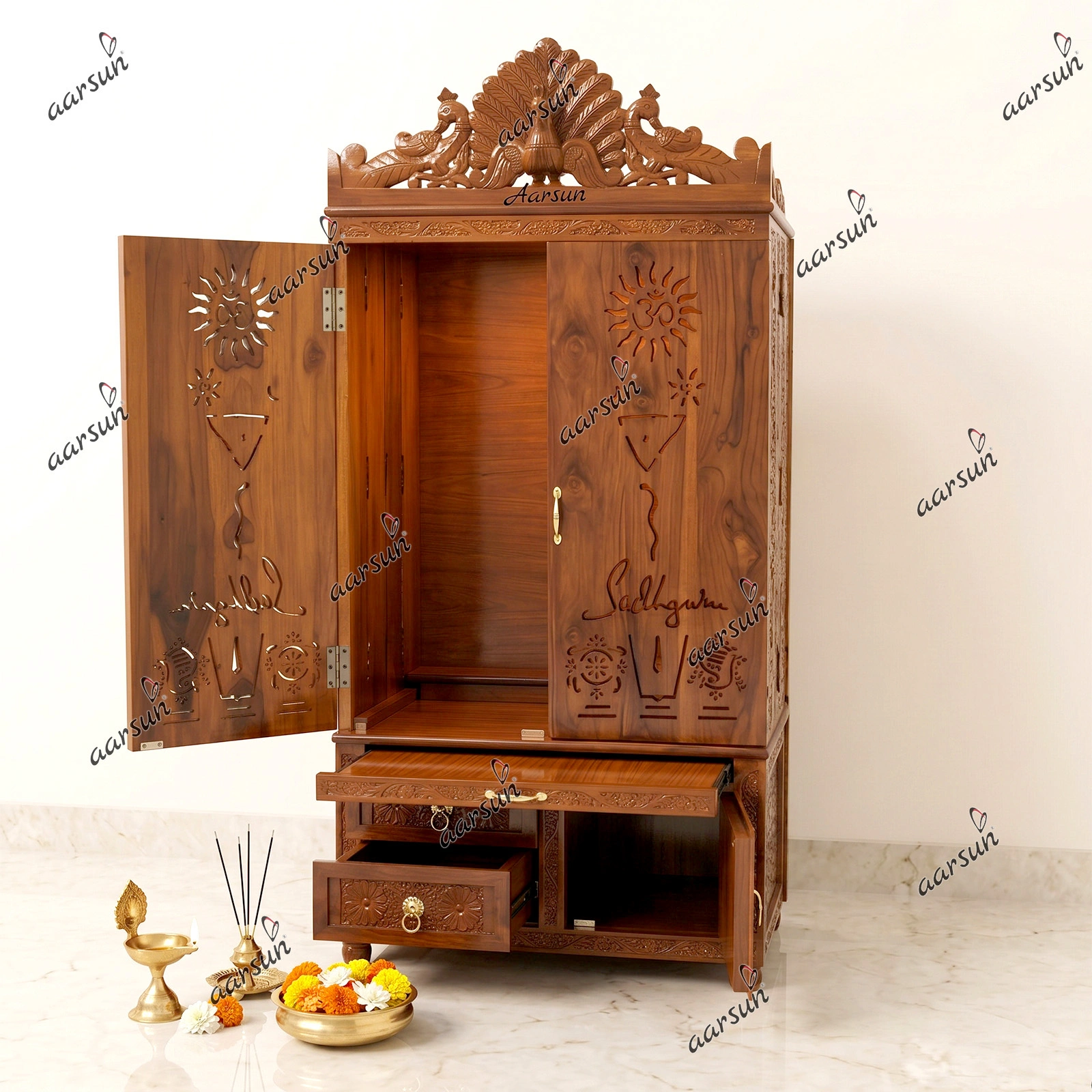 Indian Art- Pooja Mandir Design