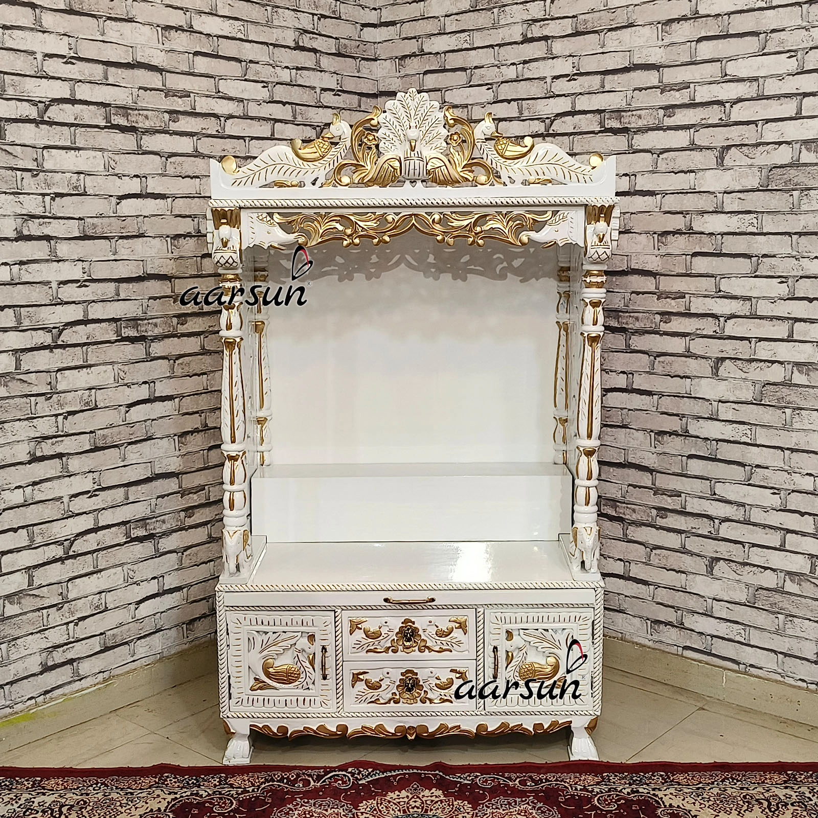 North Mandir Design With Animal Figures - Image 2