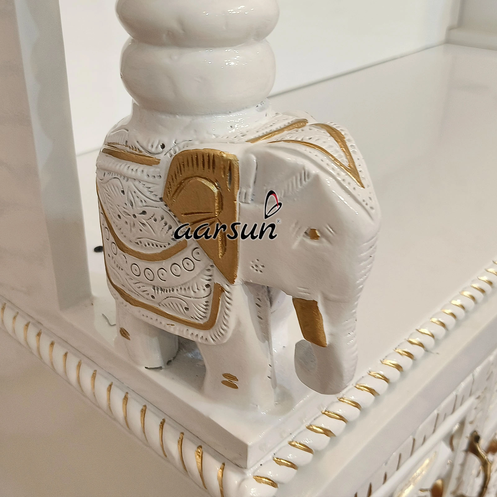 North Mandir Design With Animal Figures - Image 6