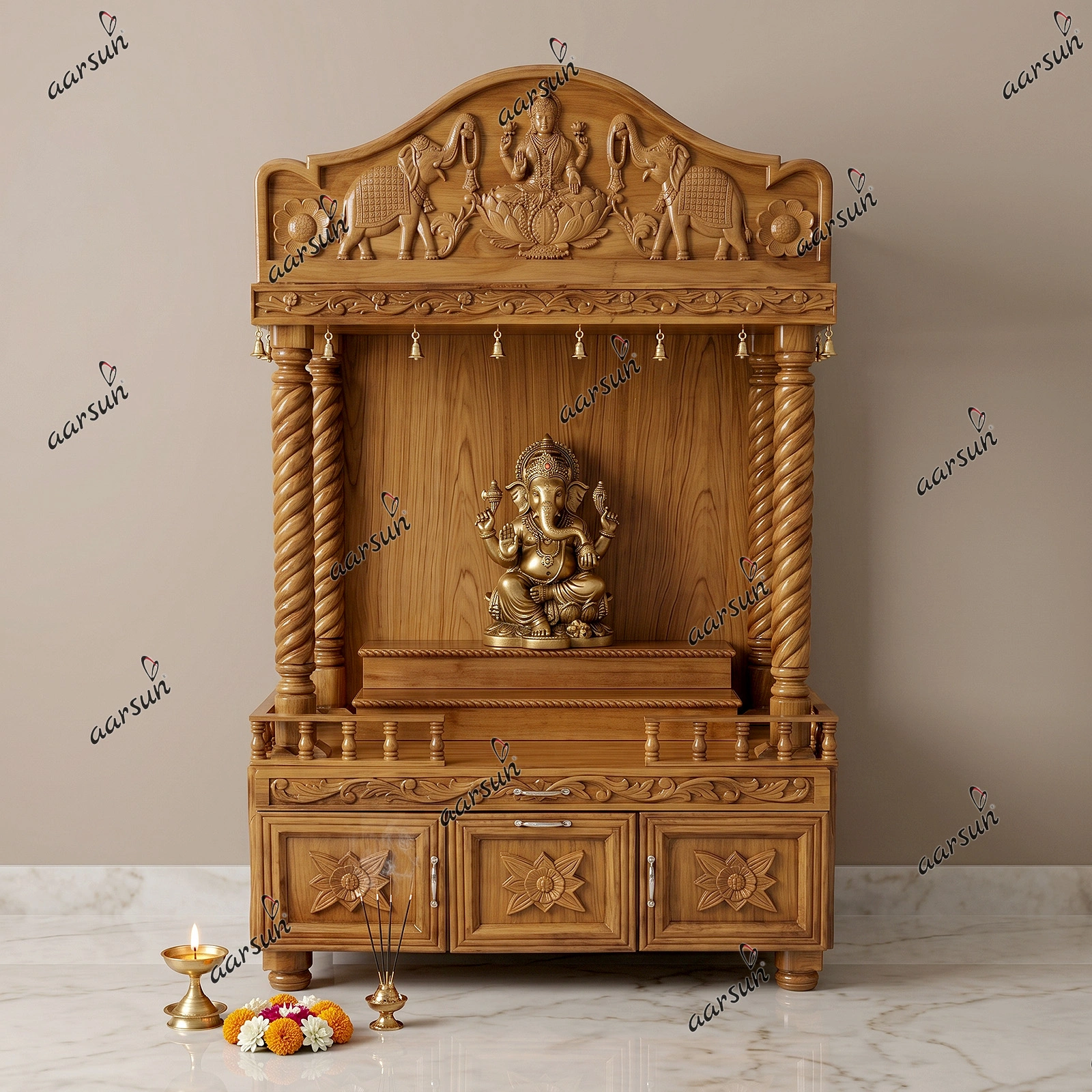 Wooden Puja Mandir at Factory Price
