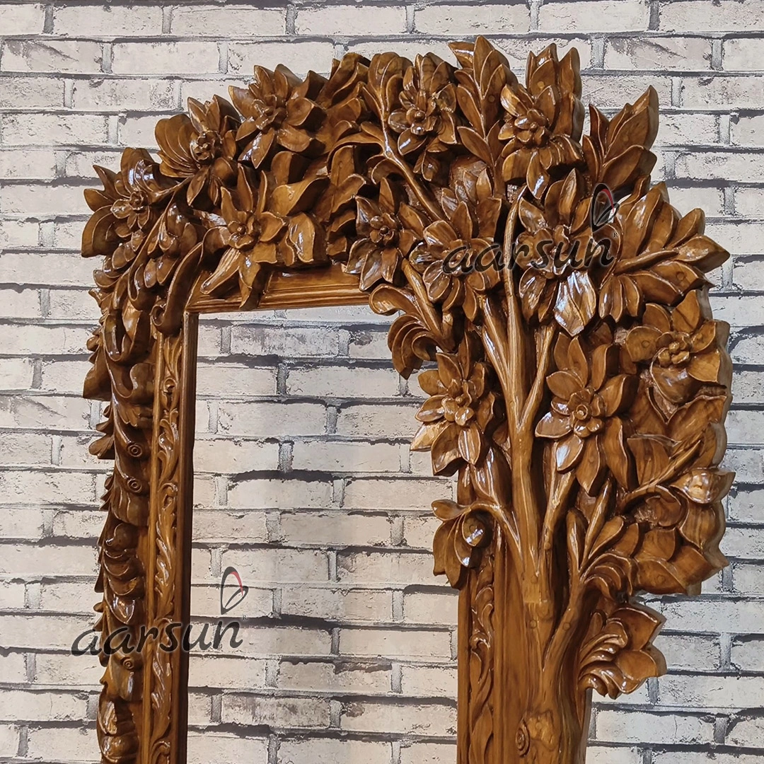 Fully Handcrafted Wooden Classical Bedroom Set - Image 11