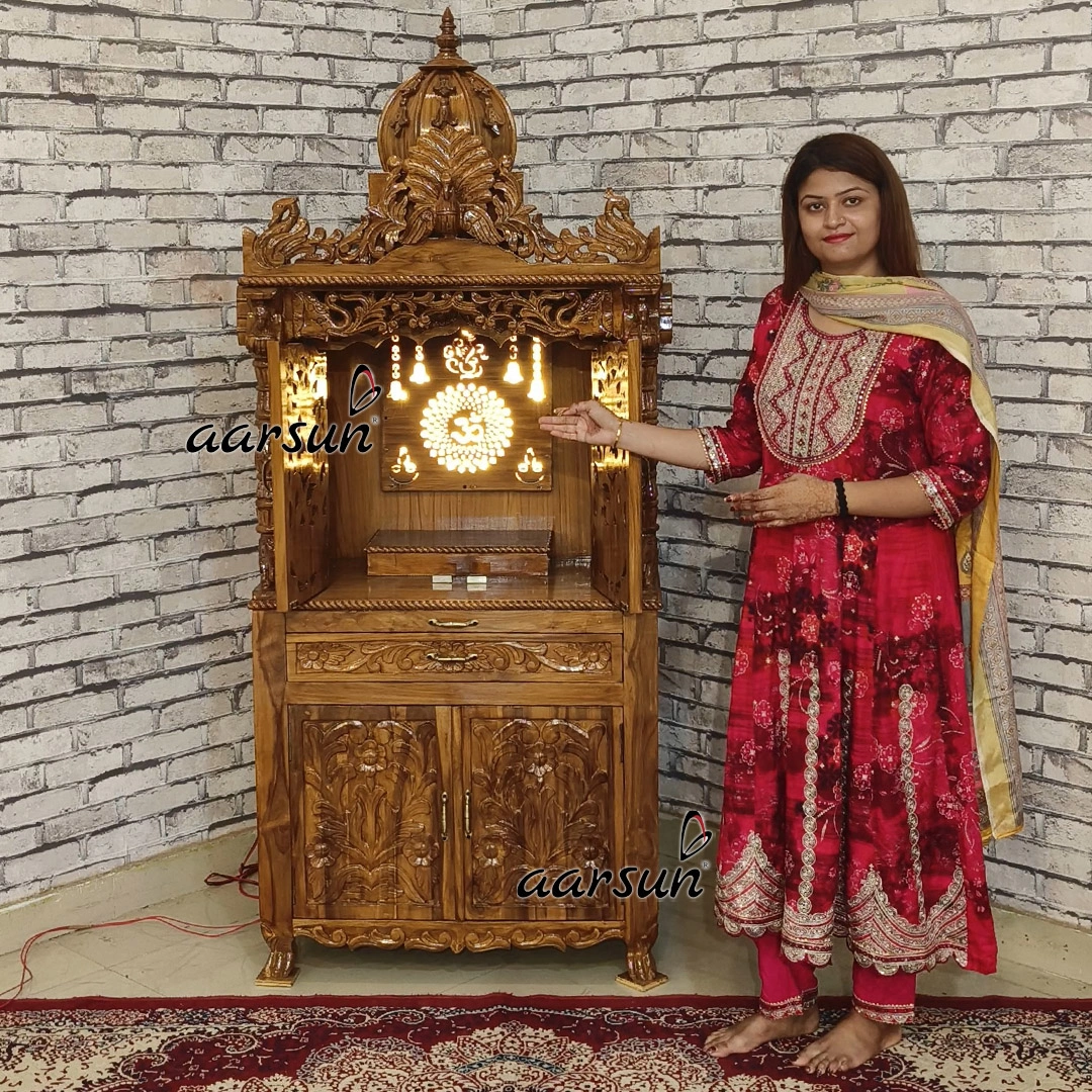 Kalash With LED Light Puja Mandir