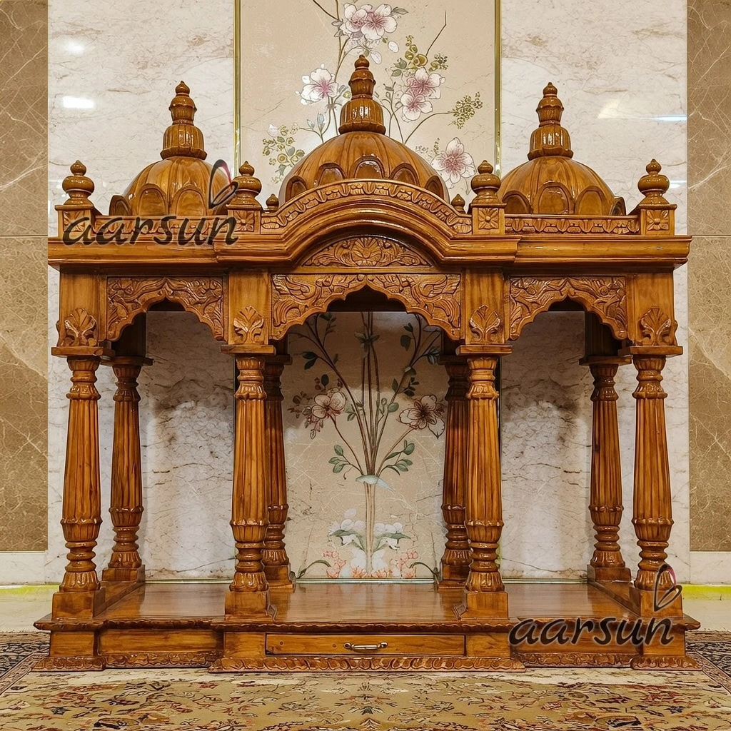 Traditional Temple Lotus Domes Design