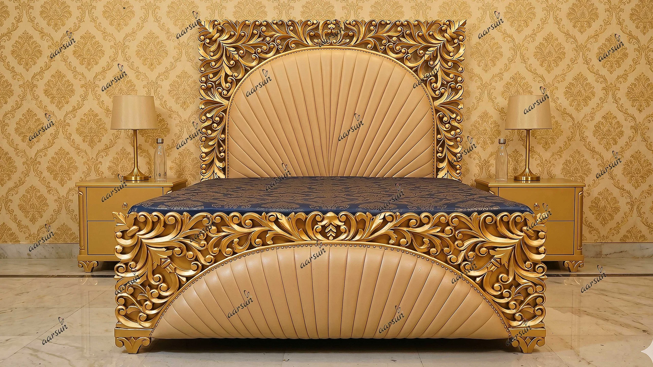 Royal Bed with Leatherette