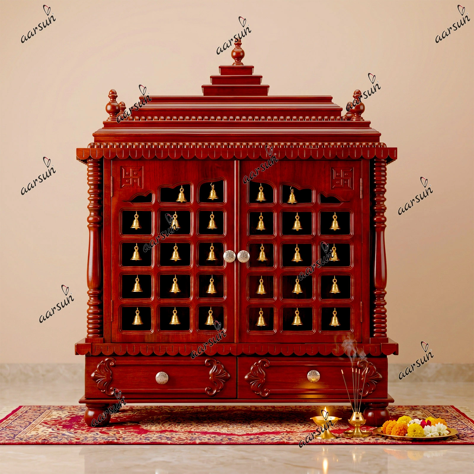 Охирин тарҳи чӯбӣ Mandir - расонидани ҷаҳонӣ