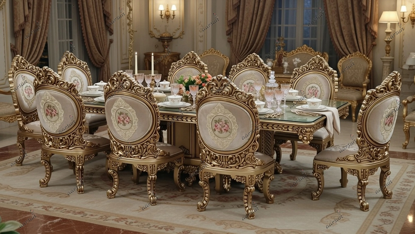 12 Seater Luxurious Dining Set Maharaja Palace