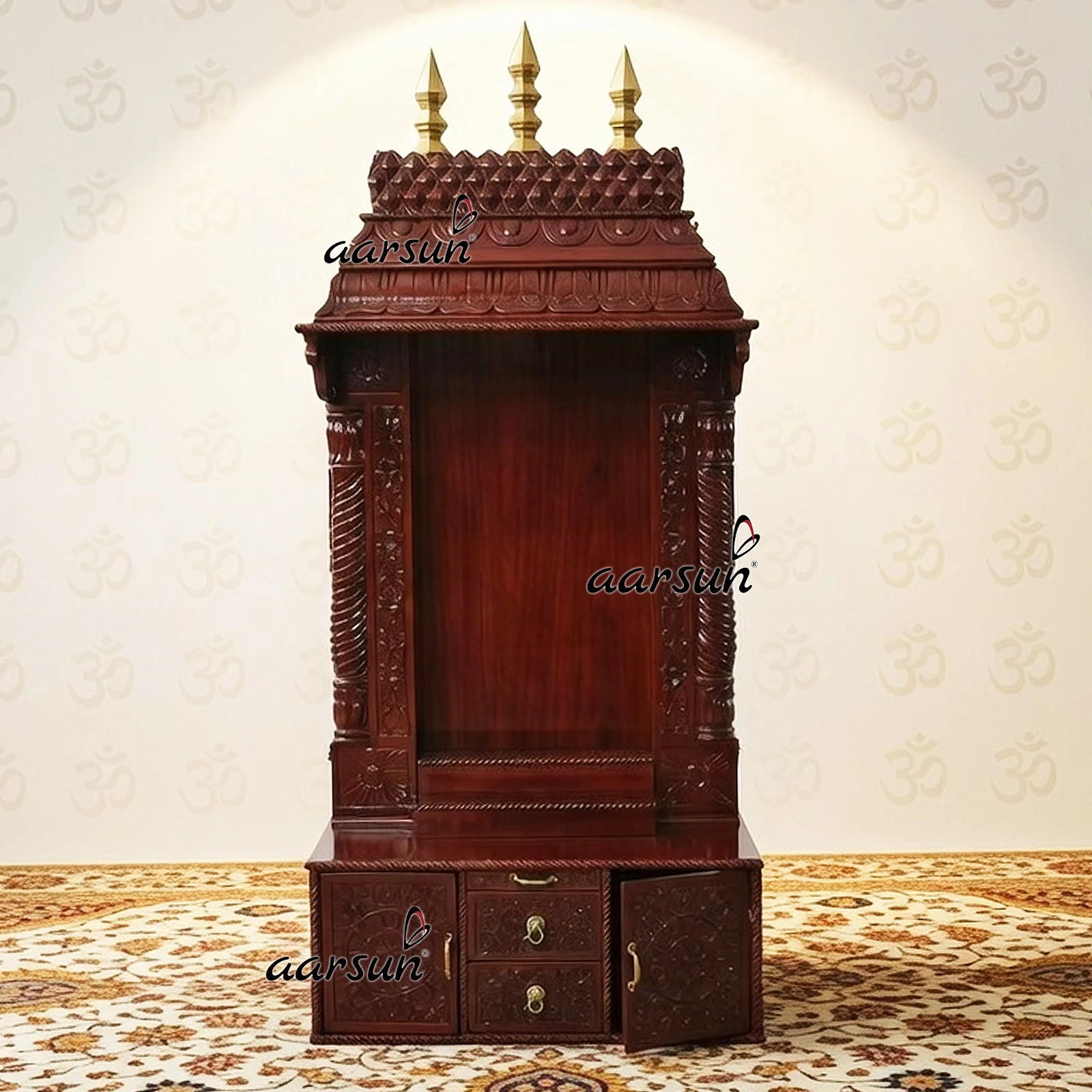 Brass Shikharam Puja Mandir Design