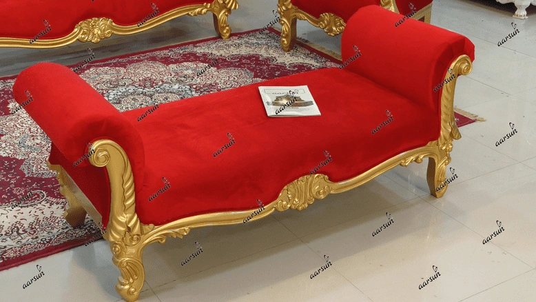 Royal Classic Sofa Design with High Back Chairs - Image 4