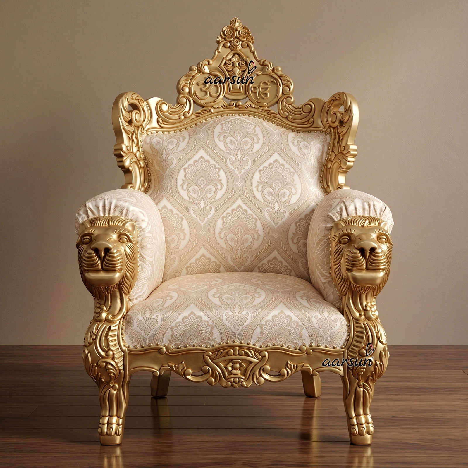 Aesthetic Lion Faced Guru Ji Chair