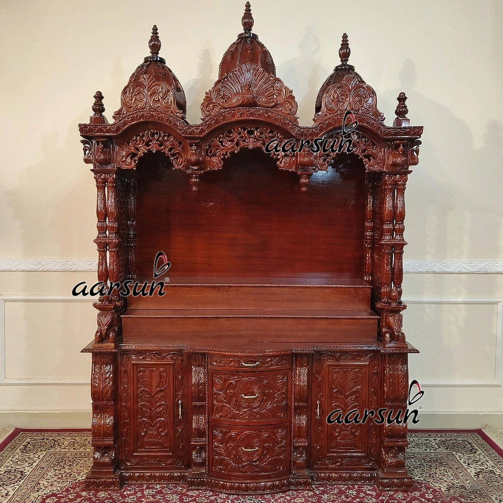 Big Mandir With 03 Domes Design