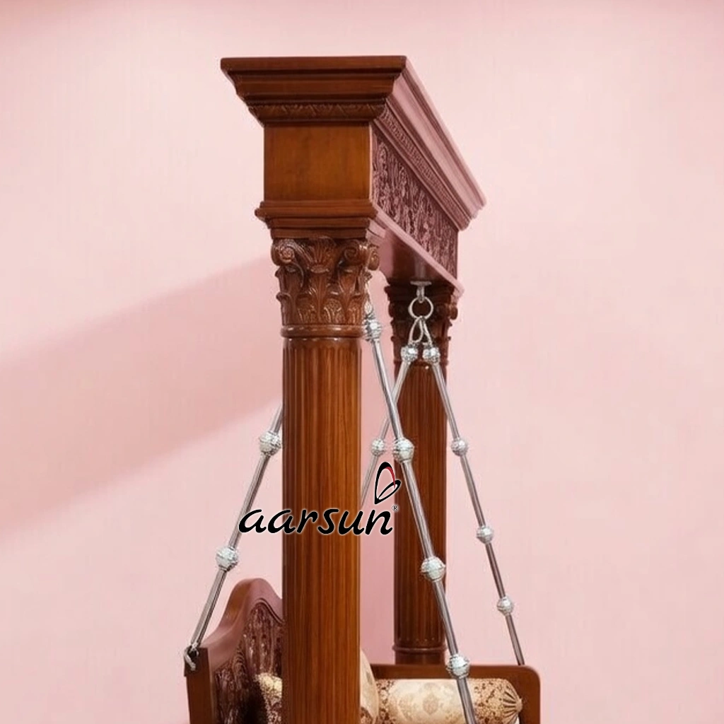 Fully Hand-carved Premium Wood Swing Design - Image 3