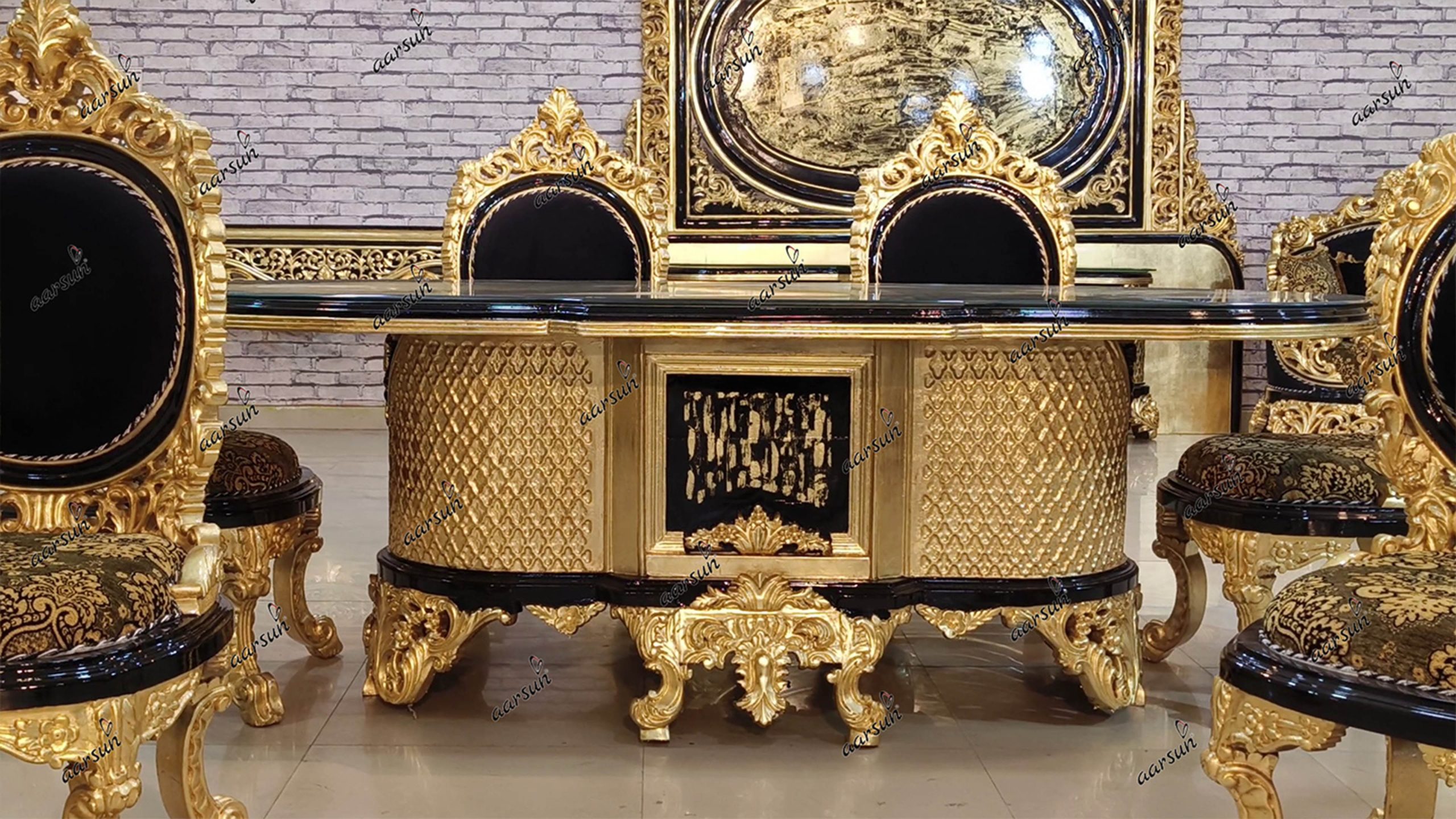 Handcrafted Royal Dining Table – Exclusive Premium Design