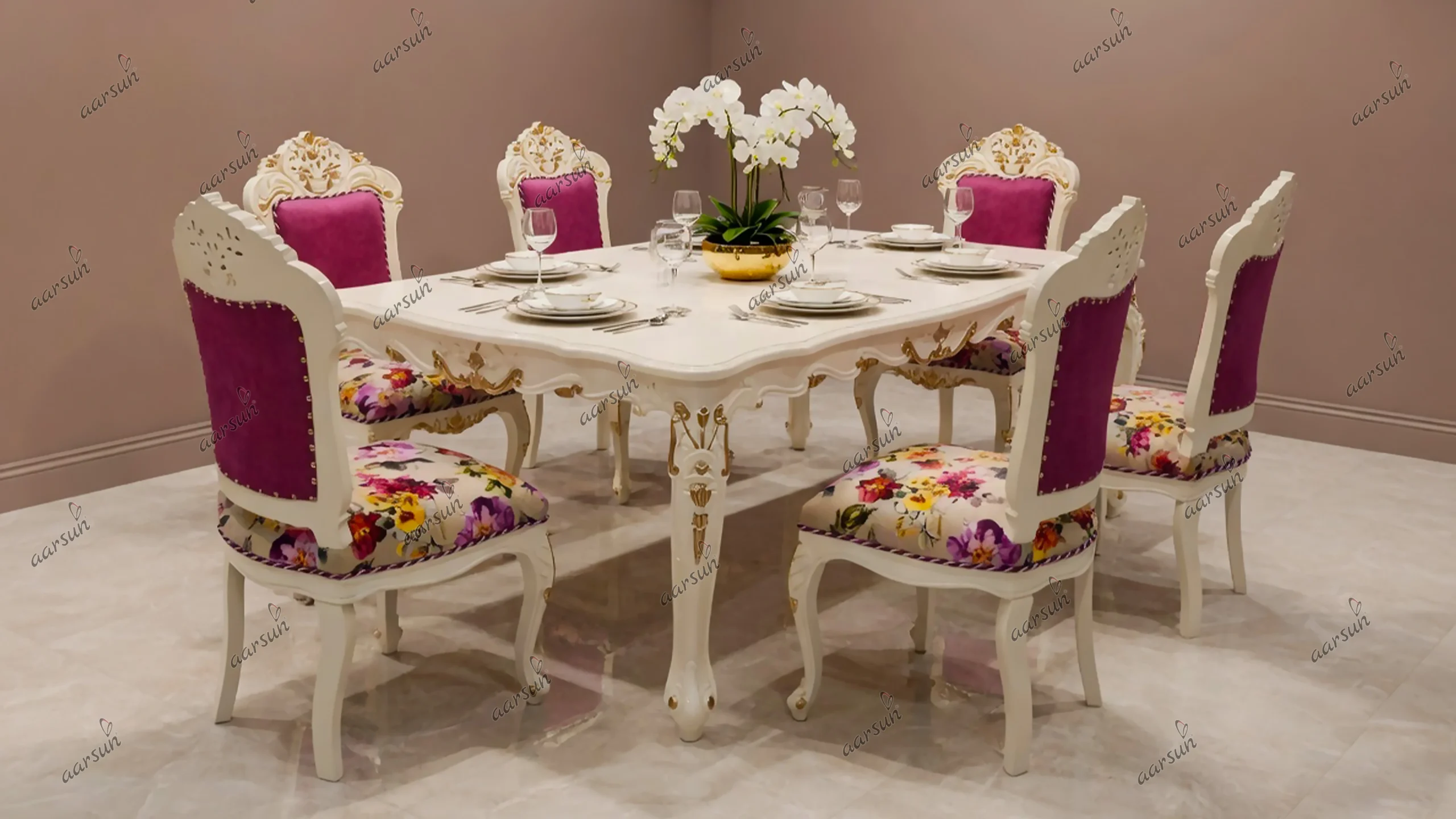 Luxurious 6 Seater Dining Set