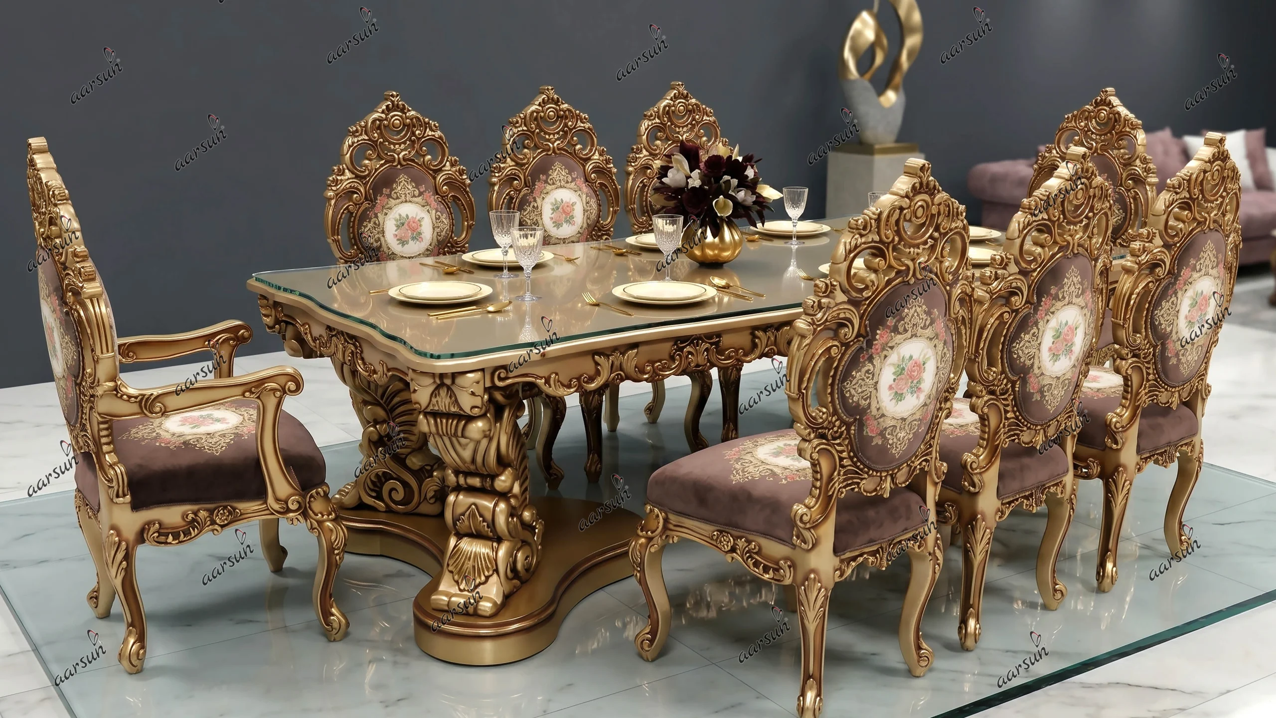 Luxury Dining Room Furniture 8 Seater