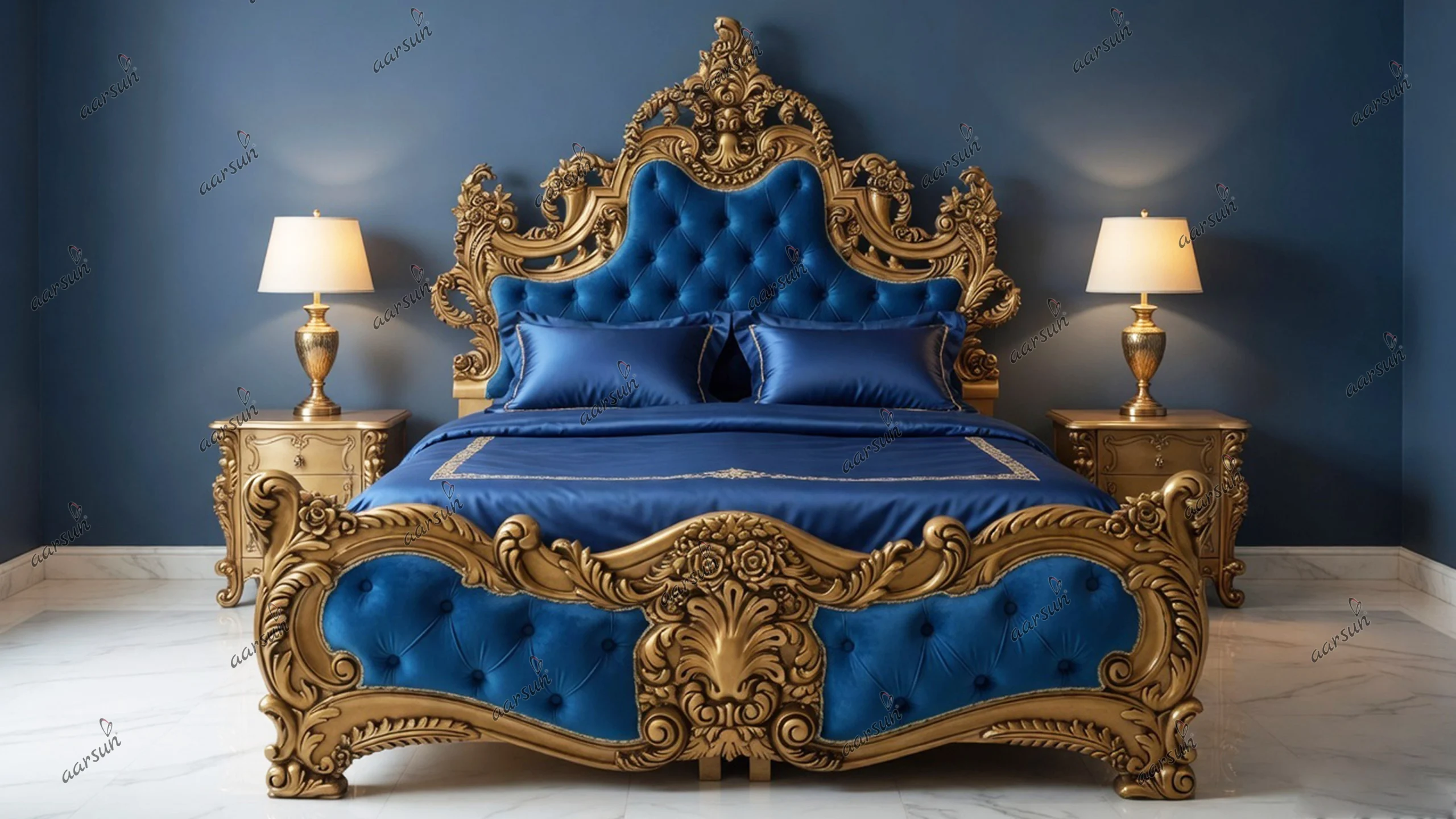 Handmade Wooden Bed with Storage