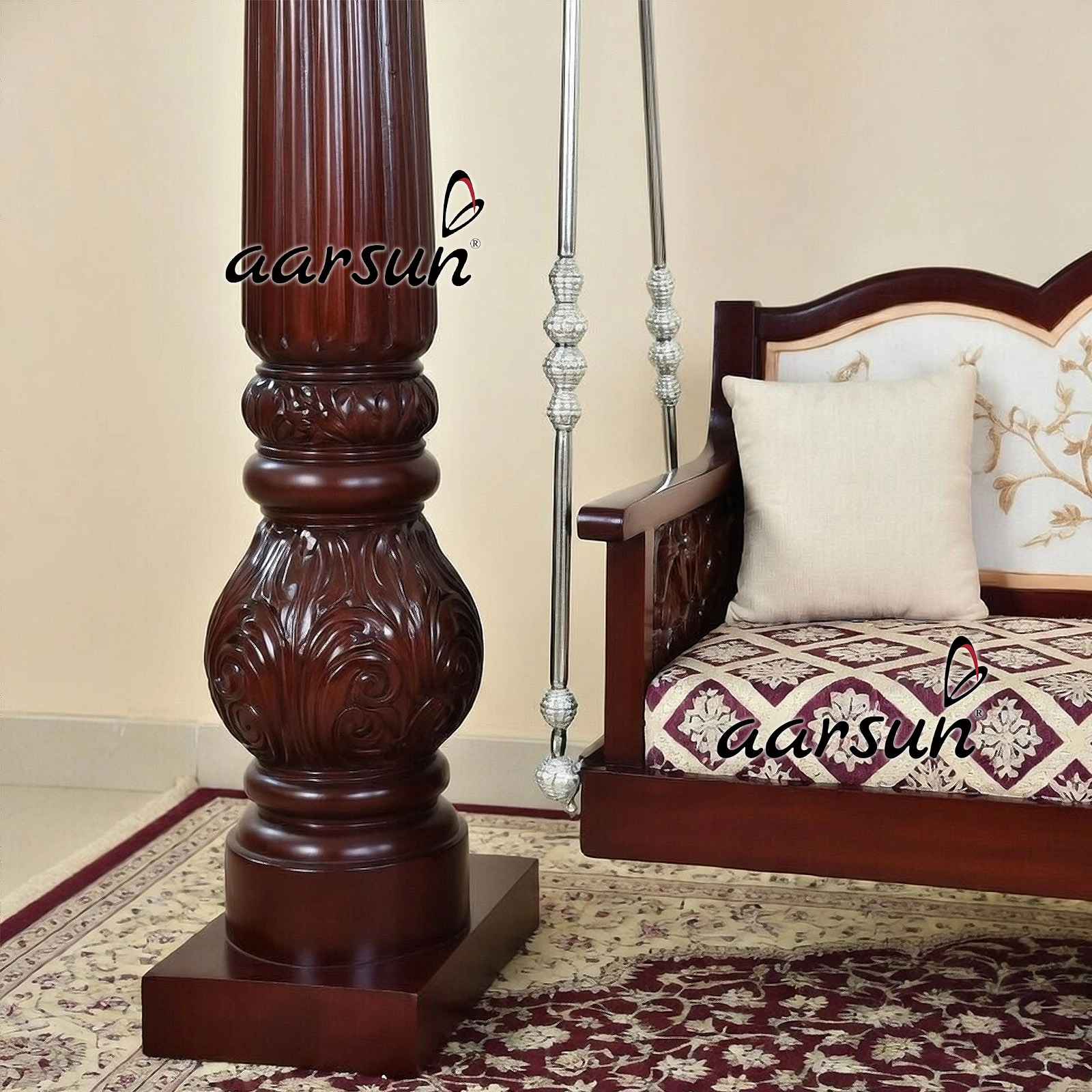 Modern With Classic Wood Work Swing Design - Image 3