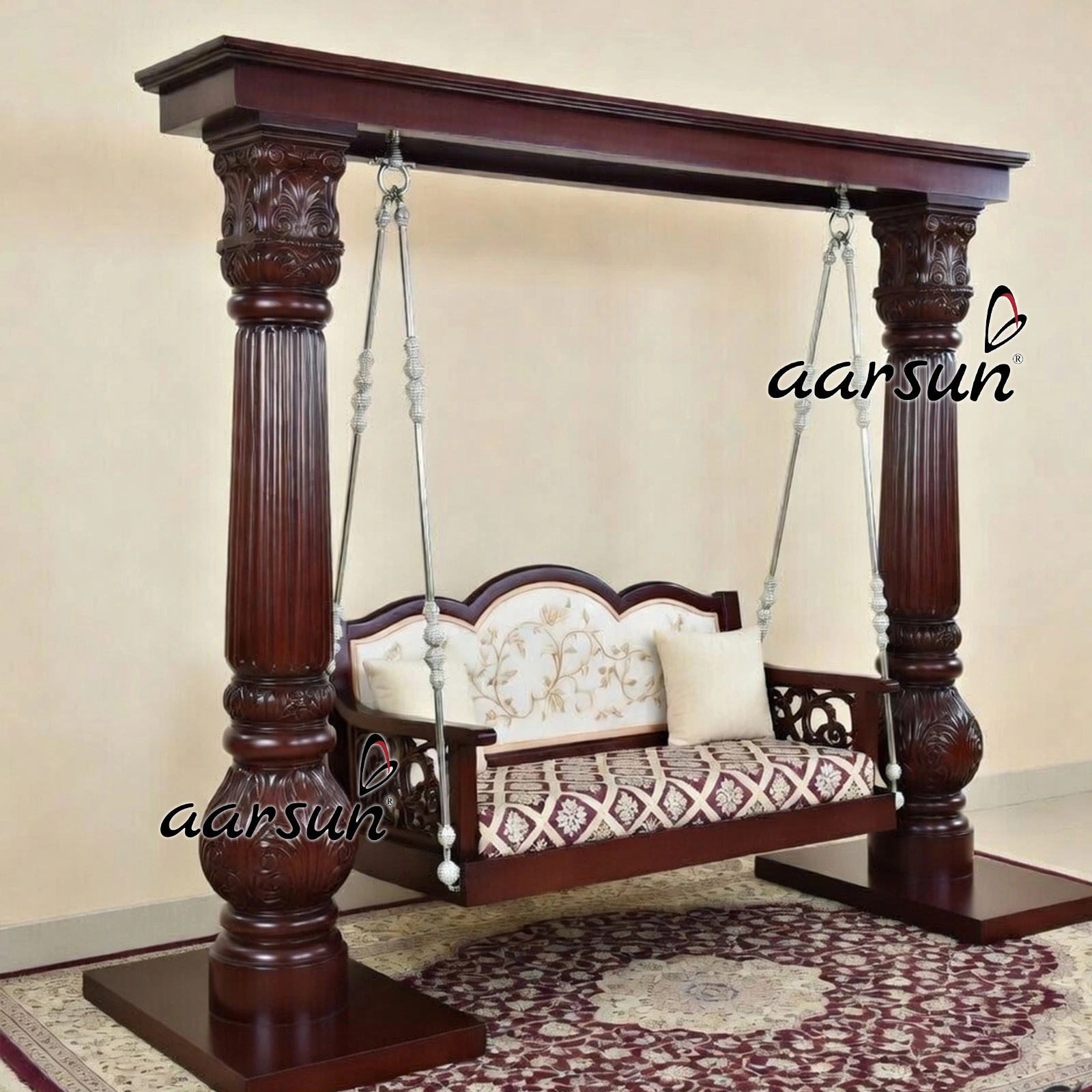 Modern With Classic Wood Work Swing Design - Image 6