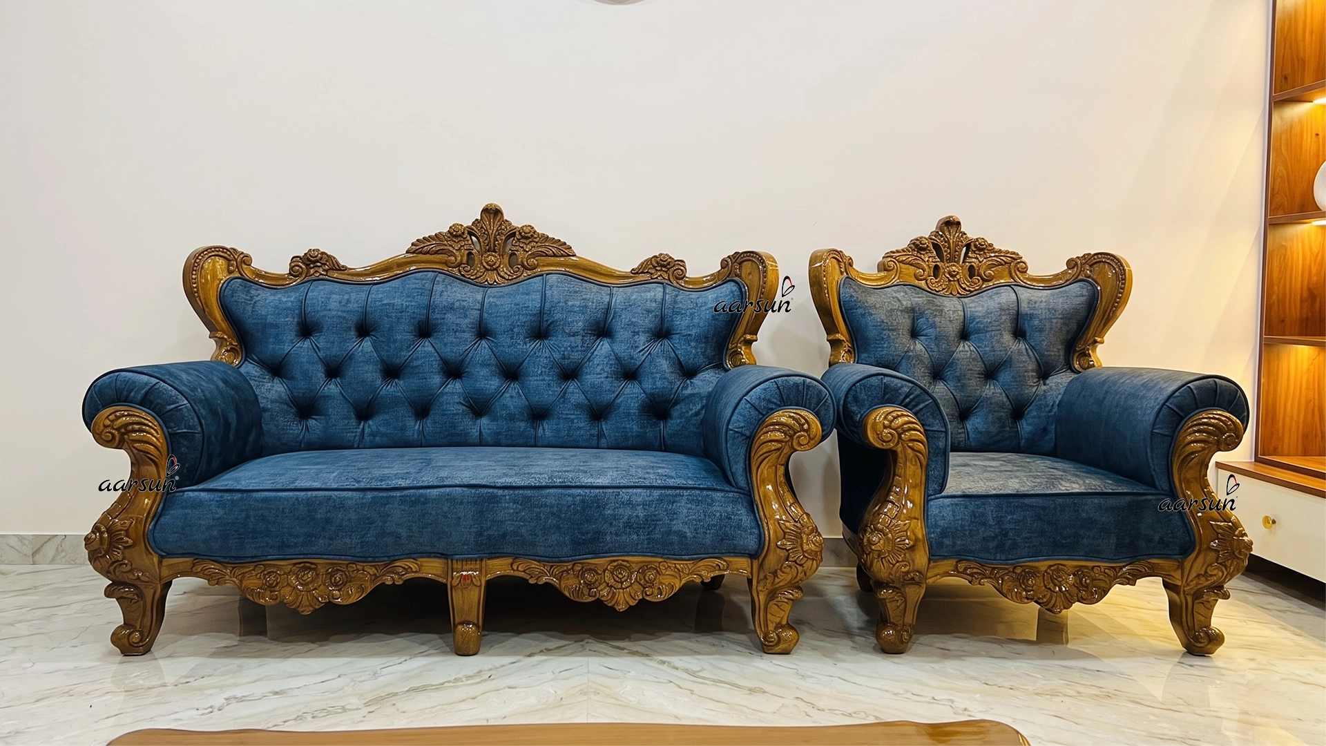 Sofa Set in Premium Teak Wood