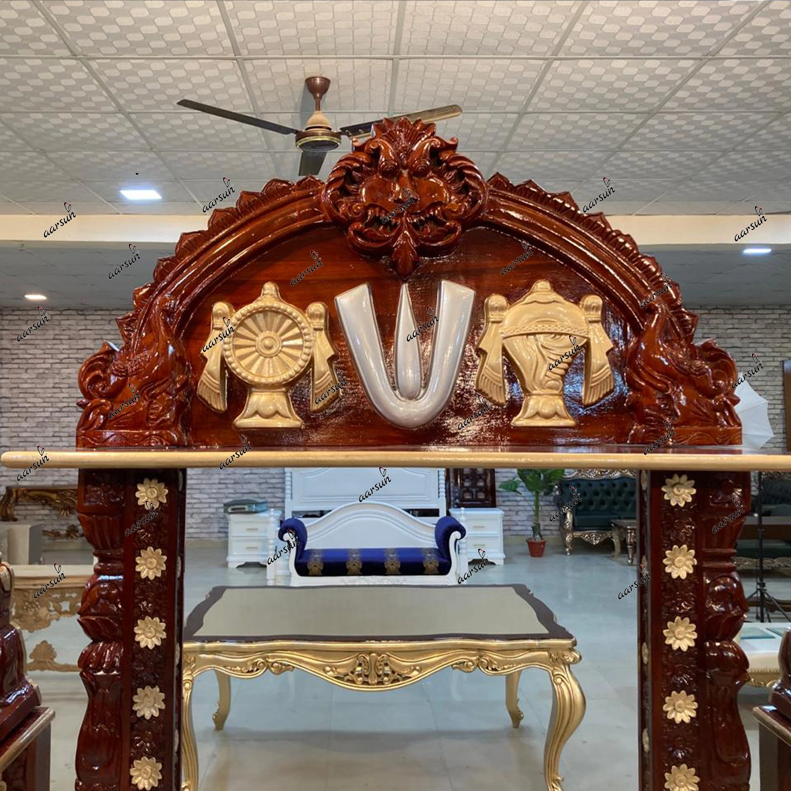 Premium Solid Teak Wood 03 Mandir Designs - Image 3