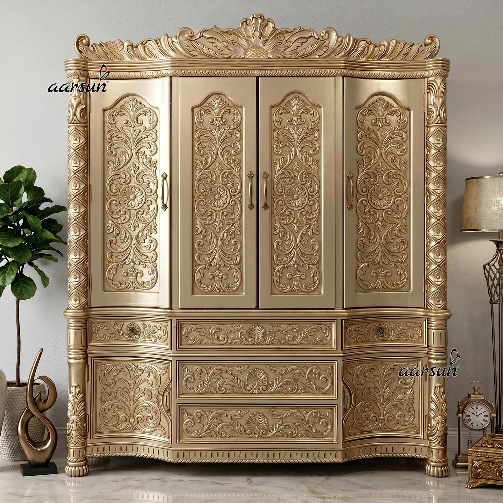 Customized Wardrobe for Interior Royal Homes