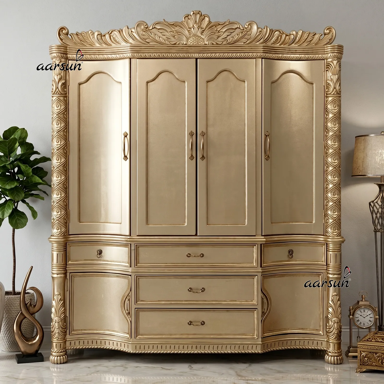 Customized Wardrobe for Interior Royal Homes