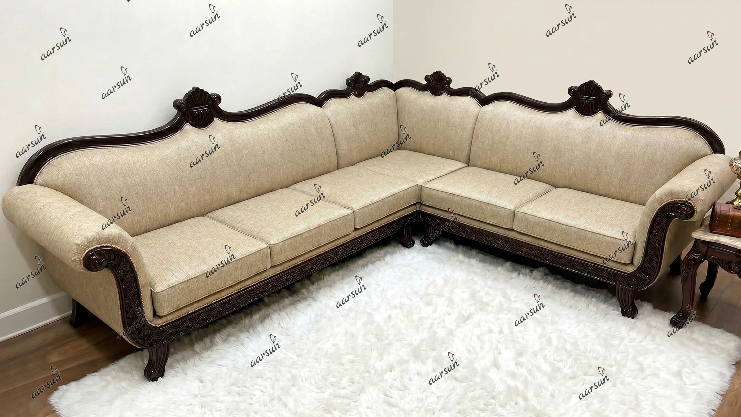Luxury Artisan Crafted Corner Sofa for Modern Interiors