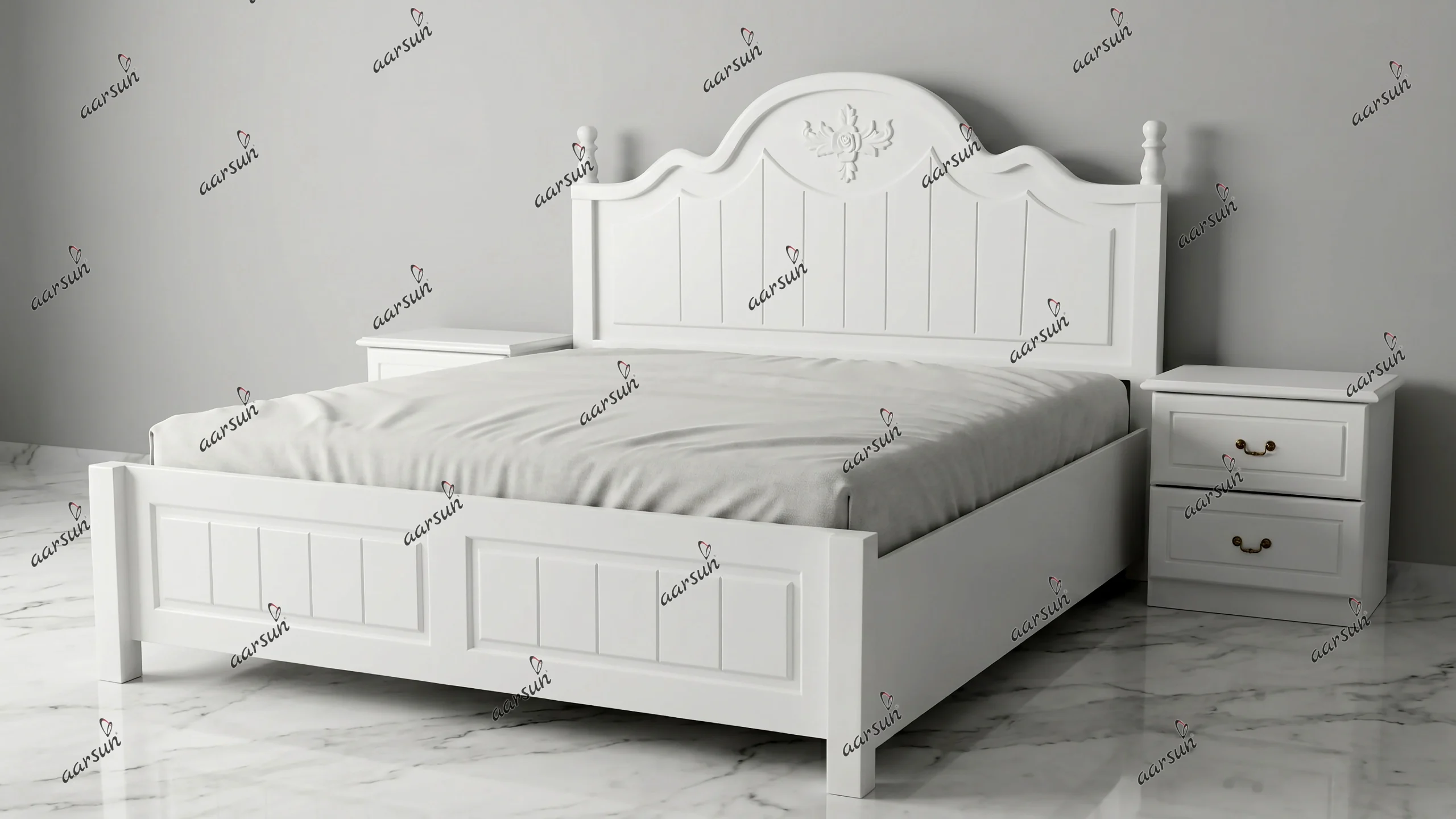 Modern Wooden Bed Design for Home