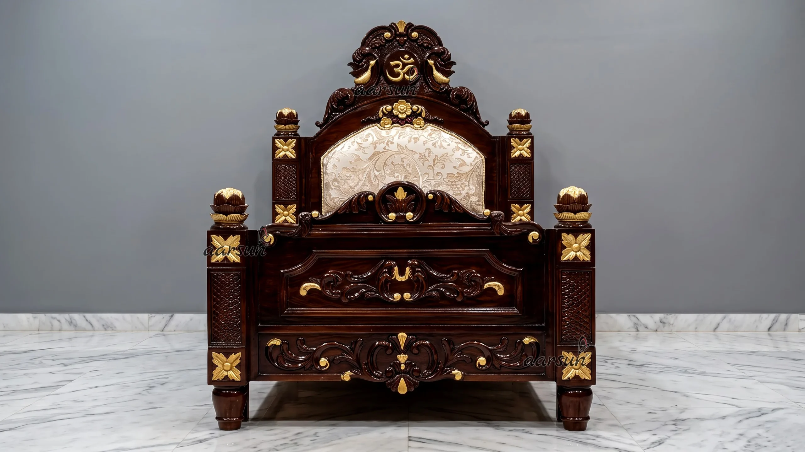 Premium Customized Bed with Matching Dresser Design