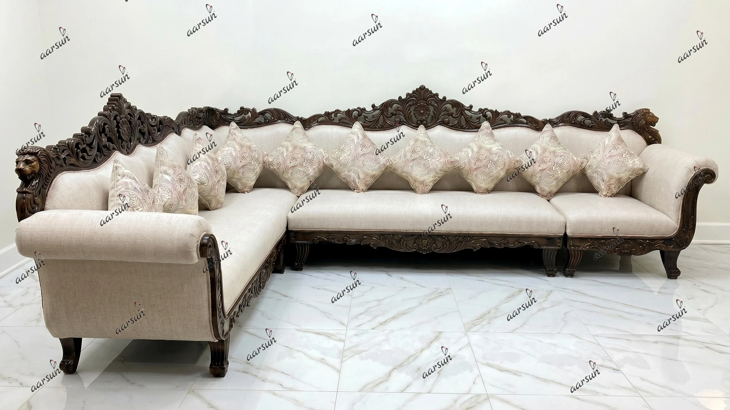 Premium Handmade Sofa for Corner Living Room Setup