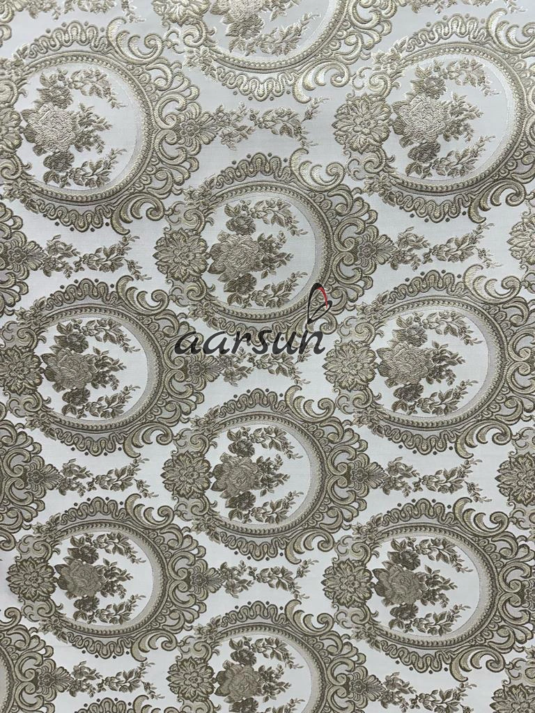 Heritage Crown Floral Medallion Sofa Fabric