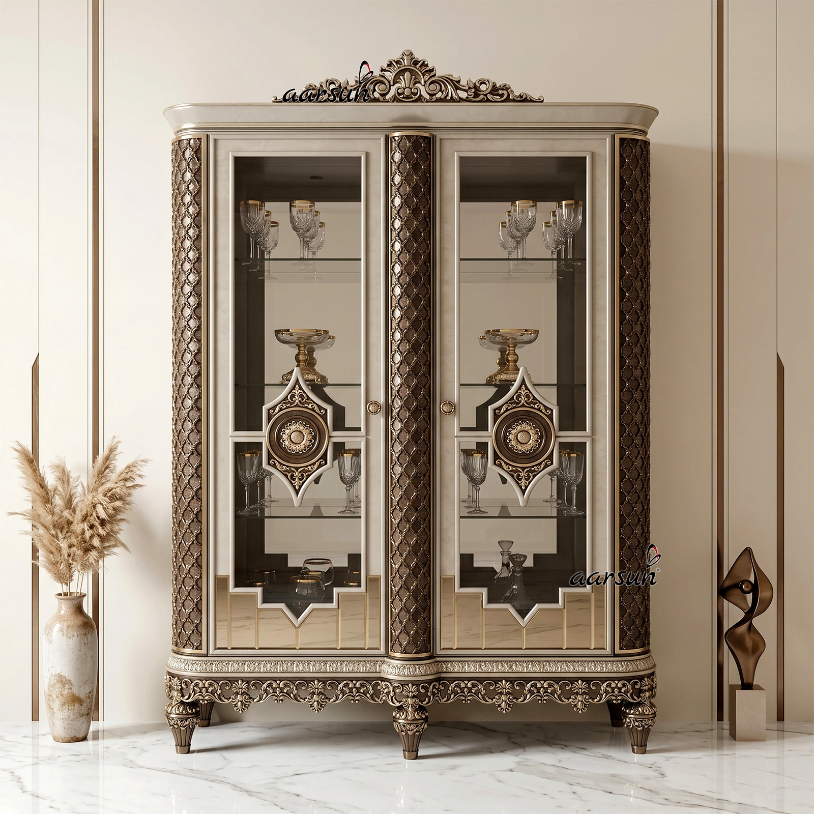 Custom Kitchen Crockery Unit in Premium Finish