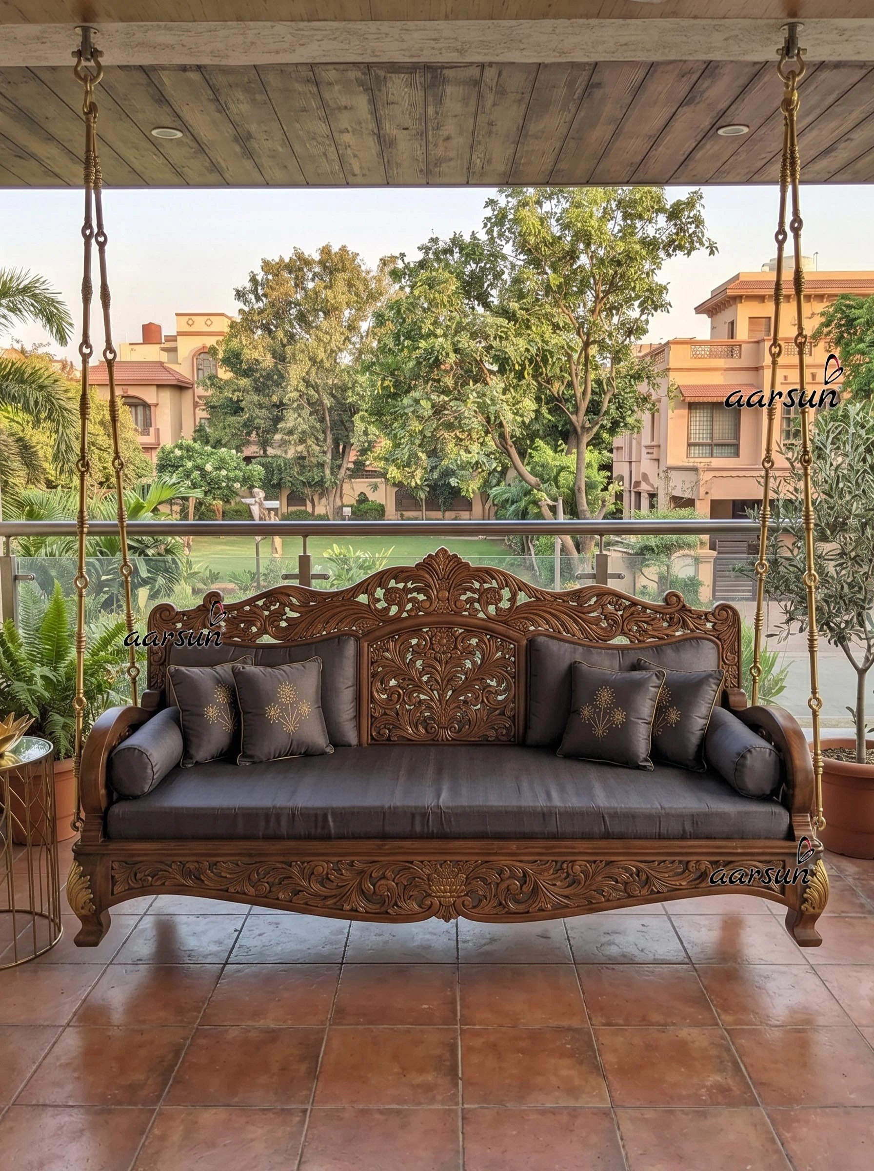 Handcrafted Ceiling Hanging Swing for Luxury Spaces