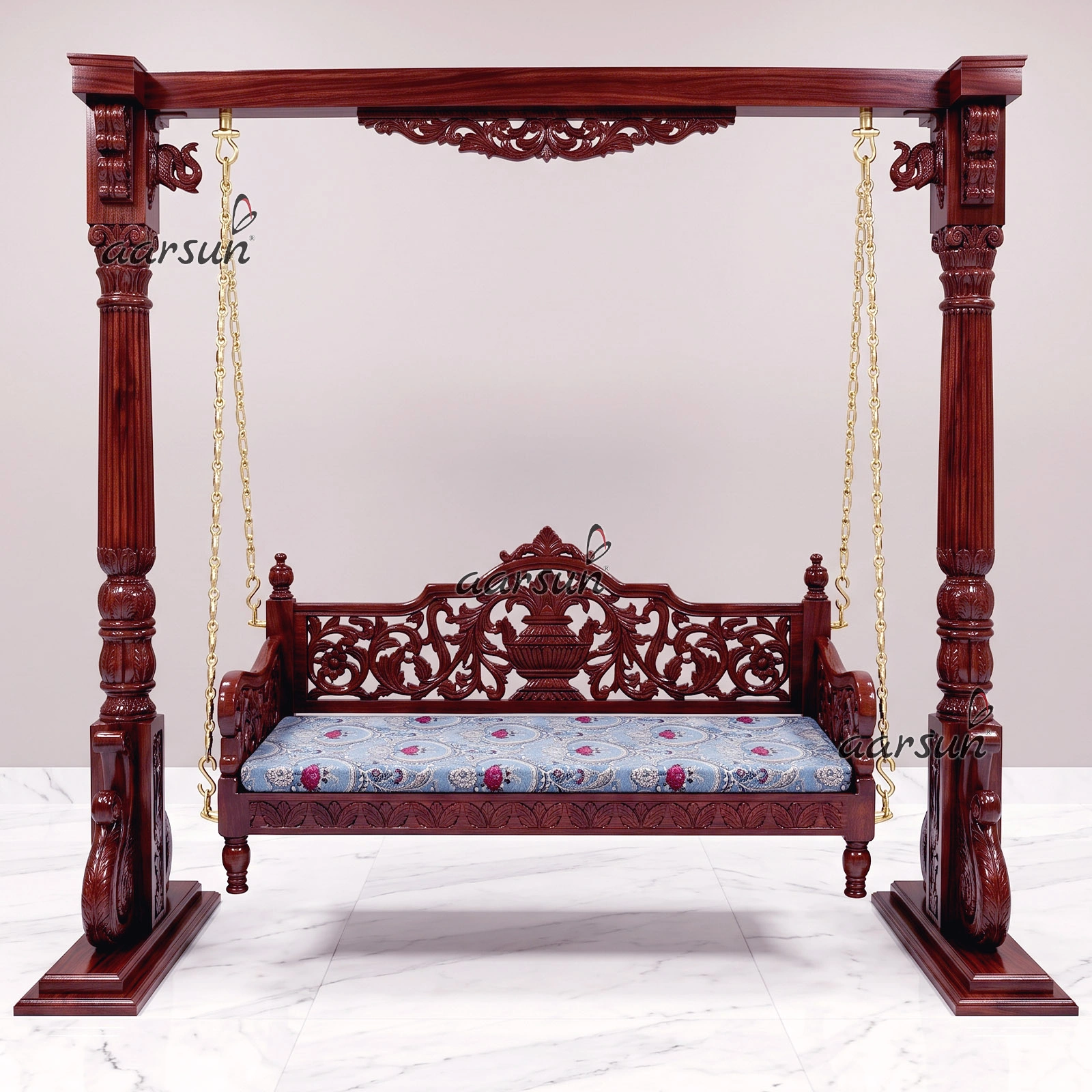 Classic Indoor Wooden Heavy-Duty Stand Swing