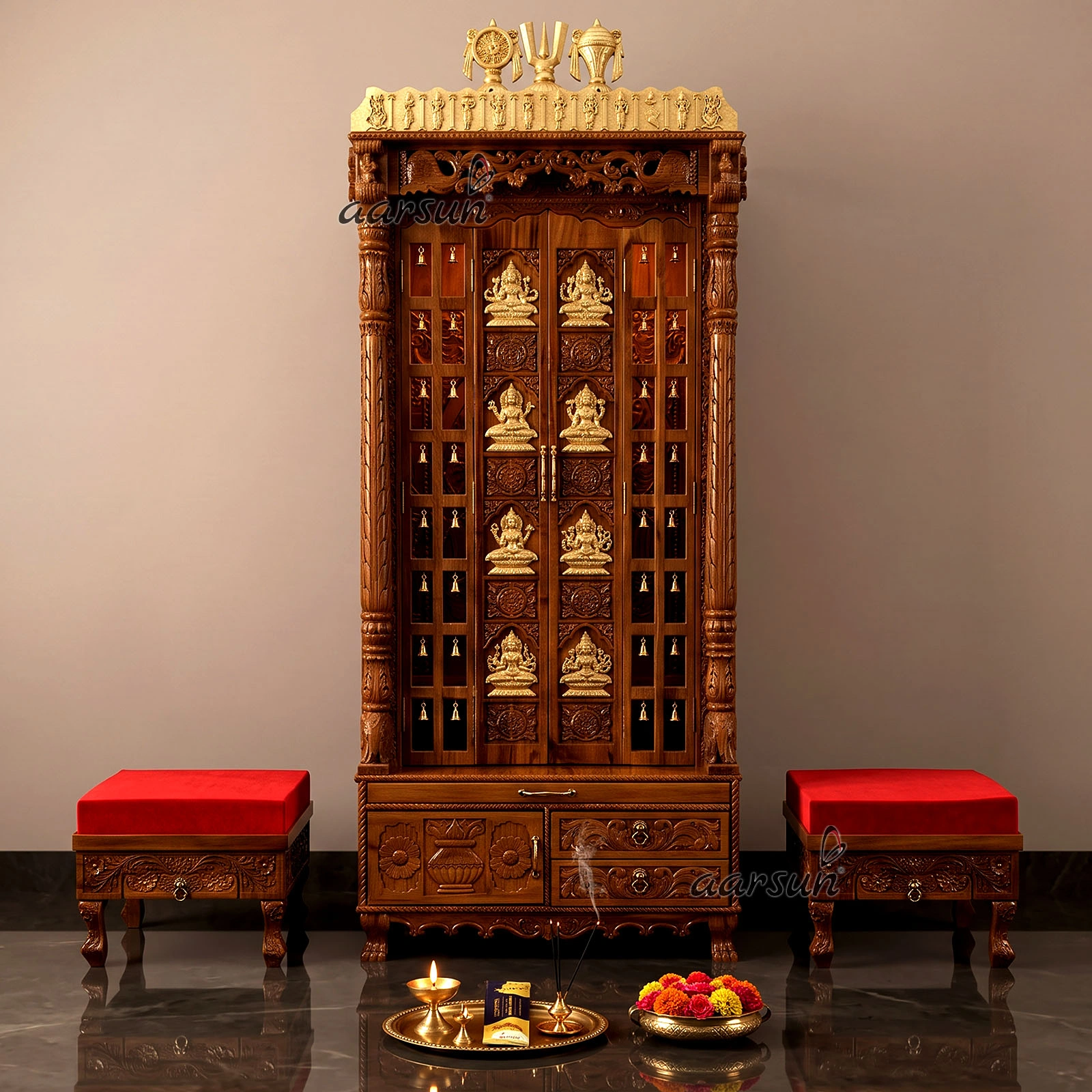 Dashavatar South Style Mandir With Garbhagriha Ram ji Darbar
