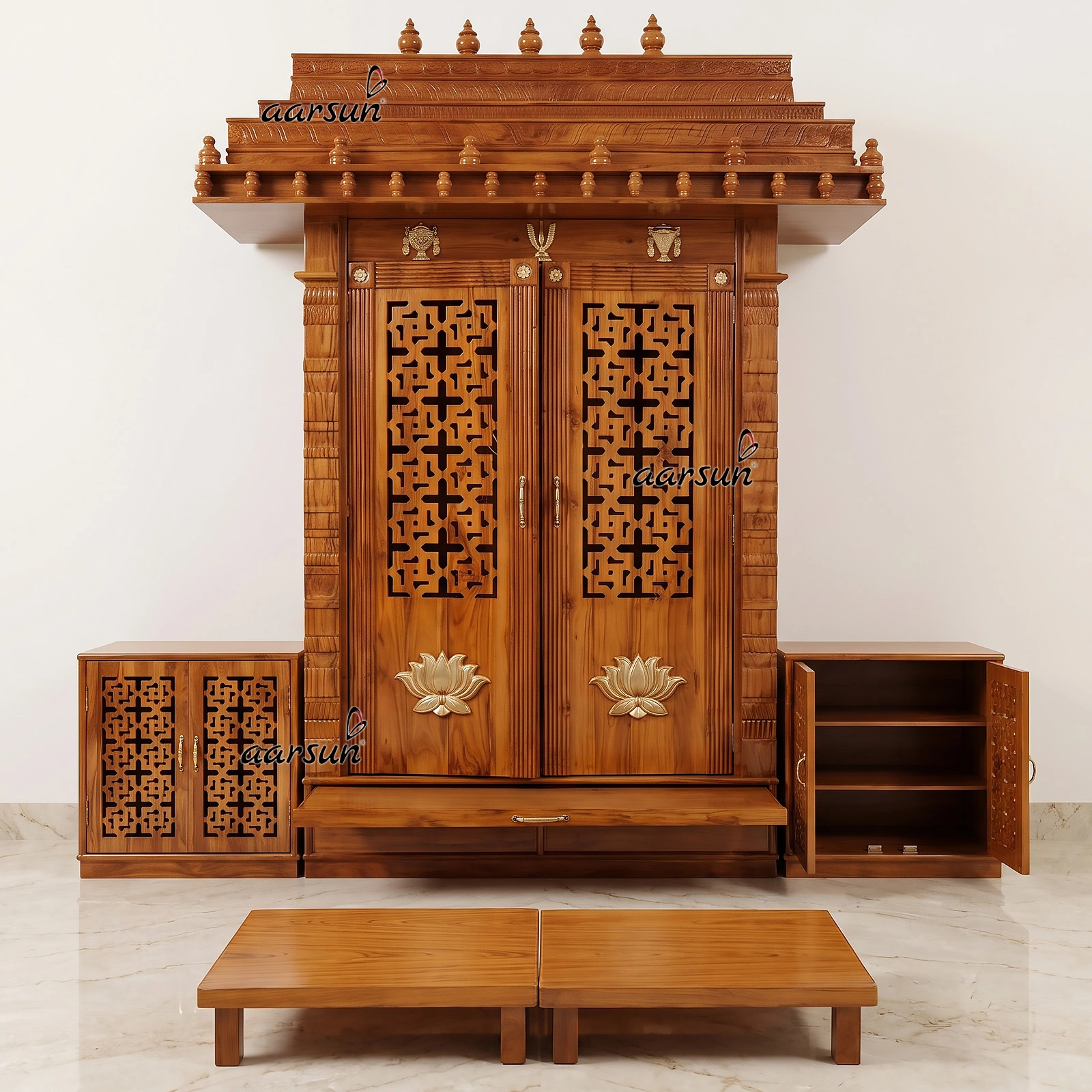 Modern South Indian-style temple for South homes